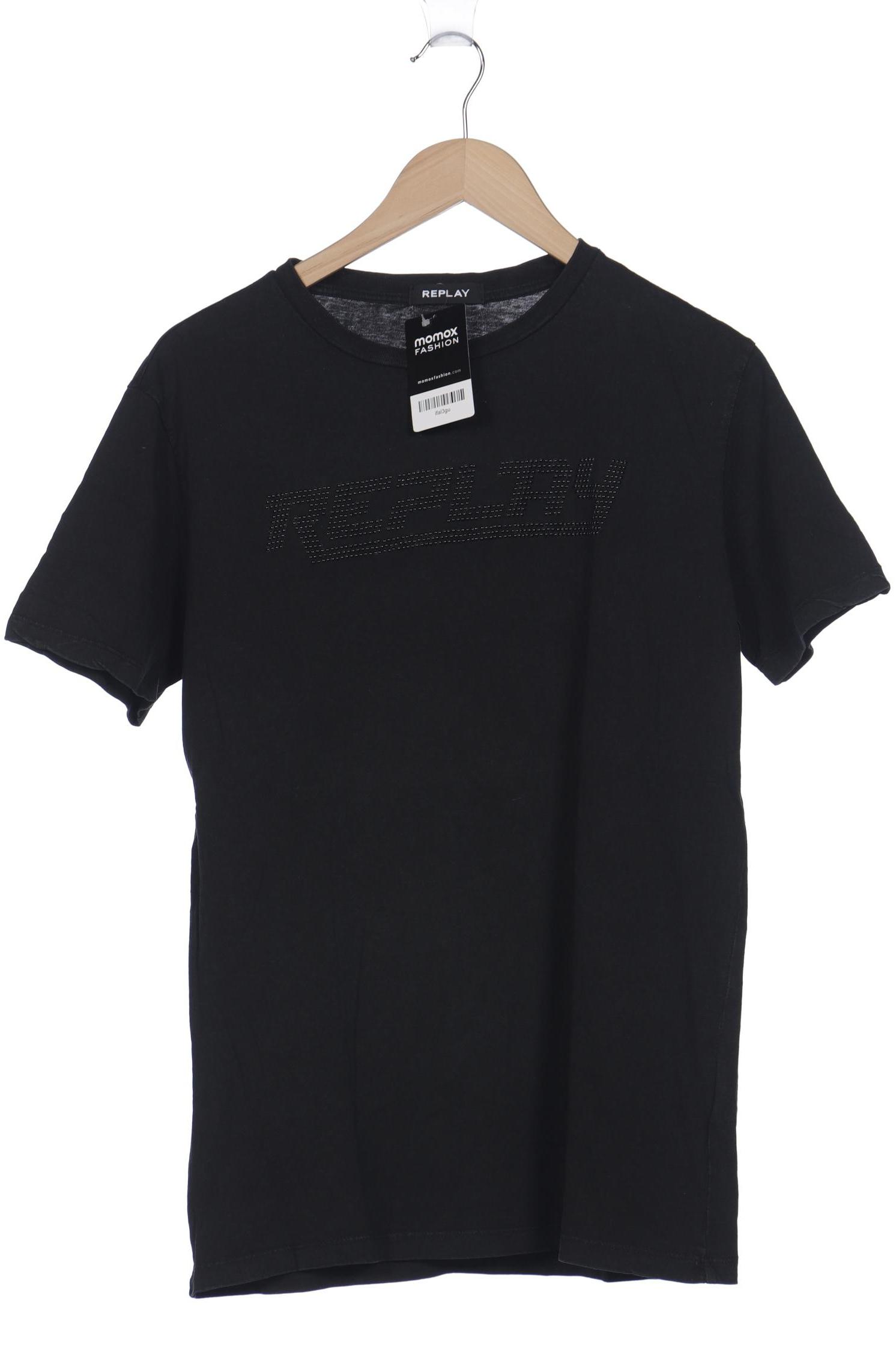 

Replay Herren T-Shirt, schwarz