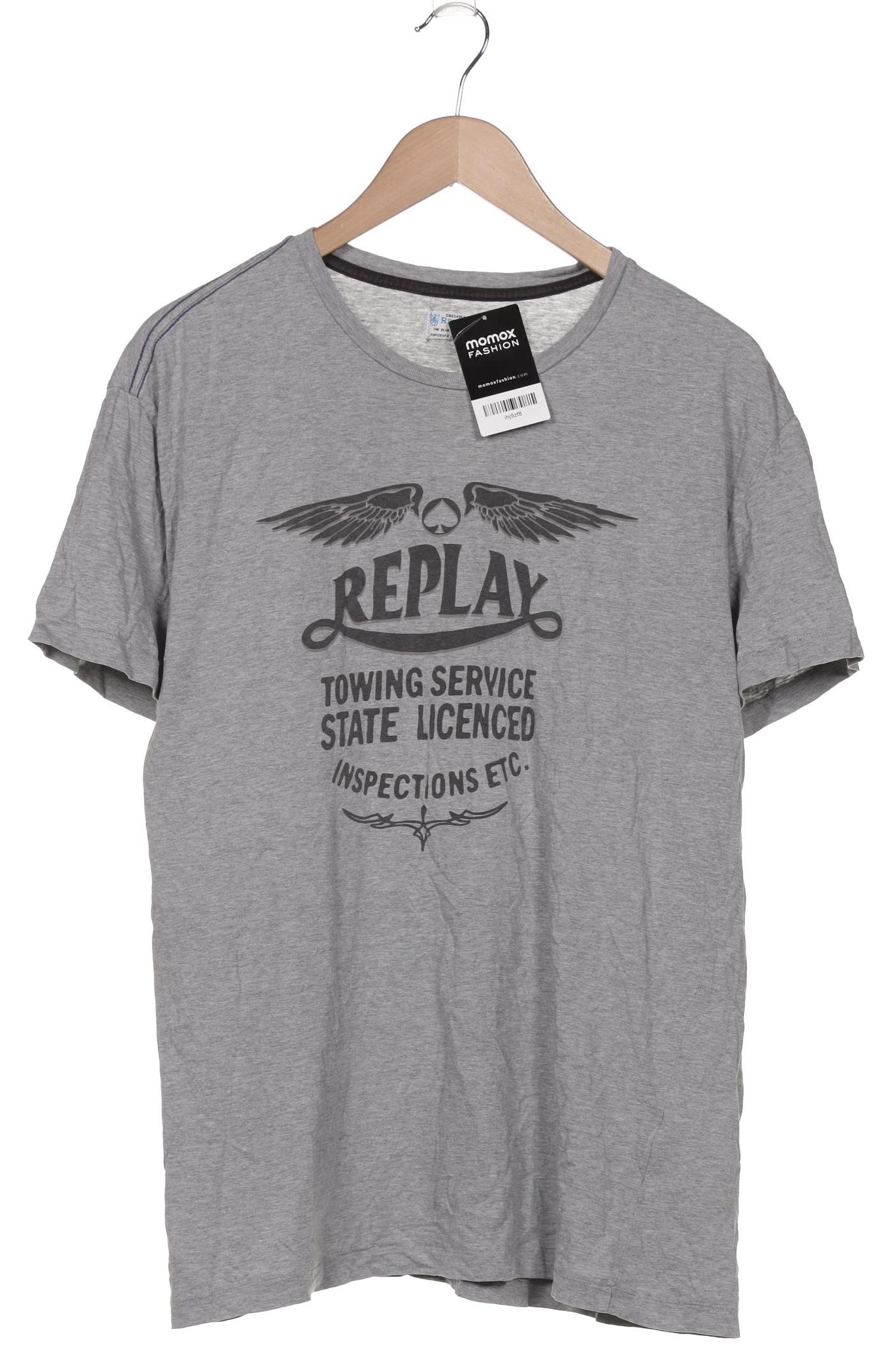 

Replay Herren T-Shirt, grau, Gr. 56