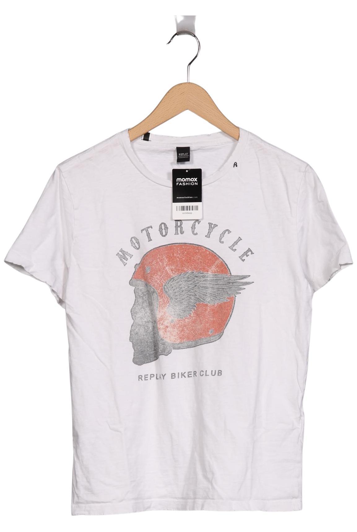 

Replay Herren T-Shirt, weiß, Gr. 48