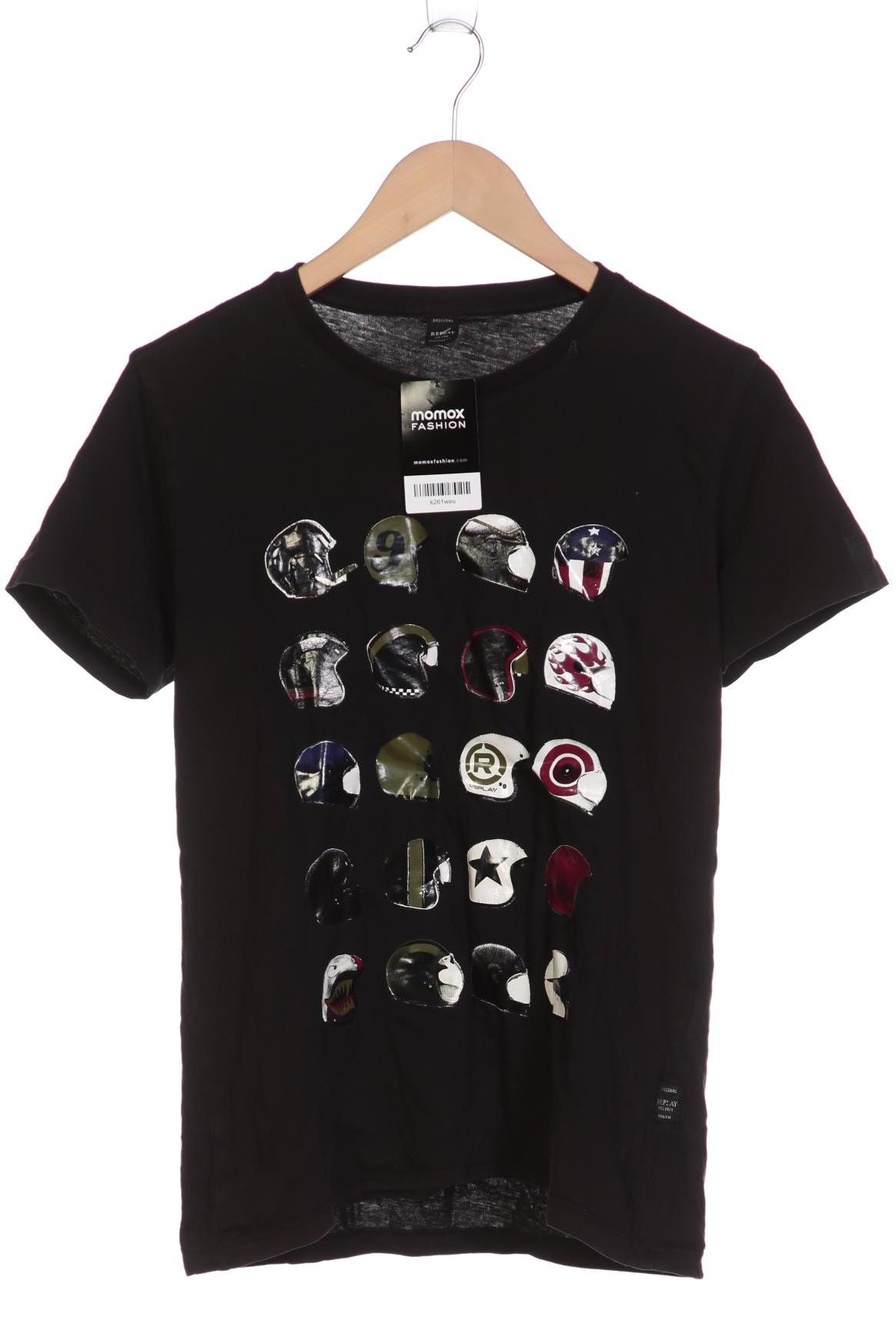 

Replay Herren T-Shirt, schwarz
