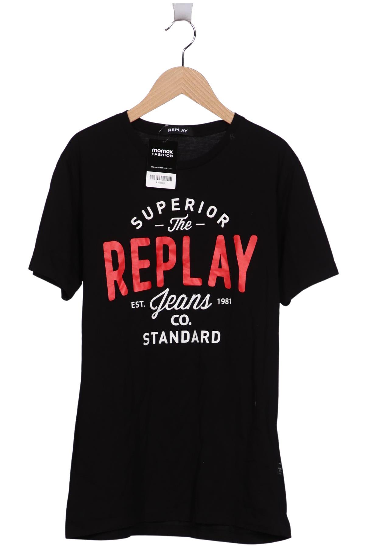 

Replay Herren T-Shirt, schwarz, Gr. 48