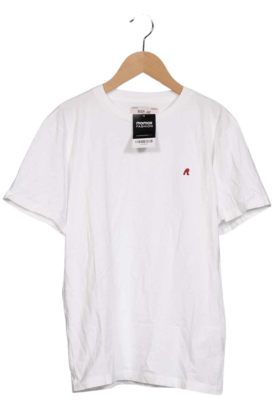 

Replay Herren T-Shirt, weiß, Gr. 46