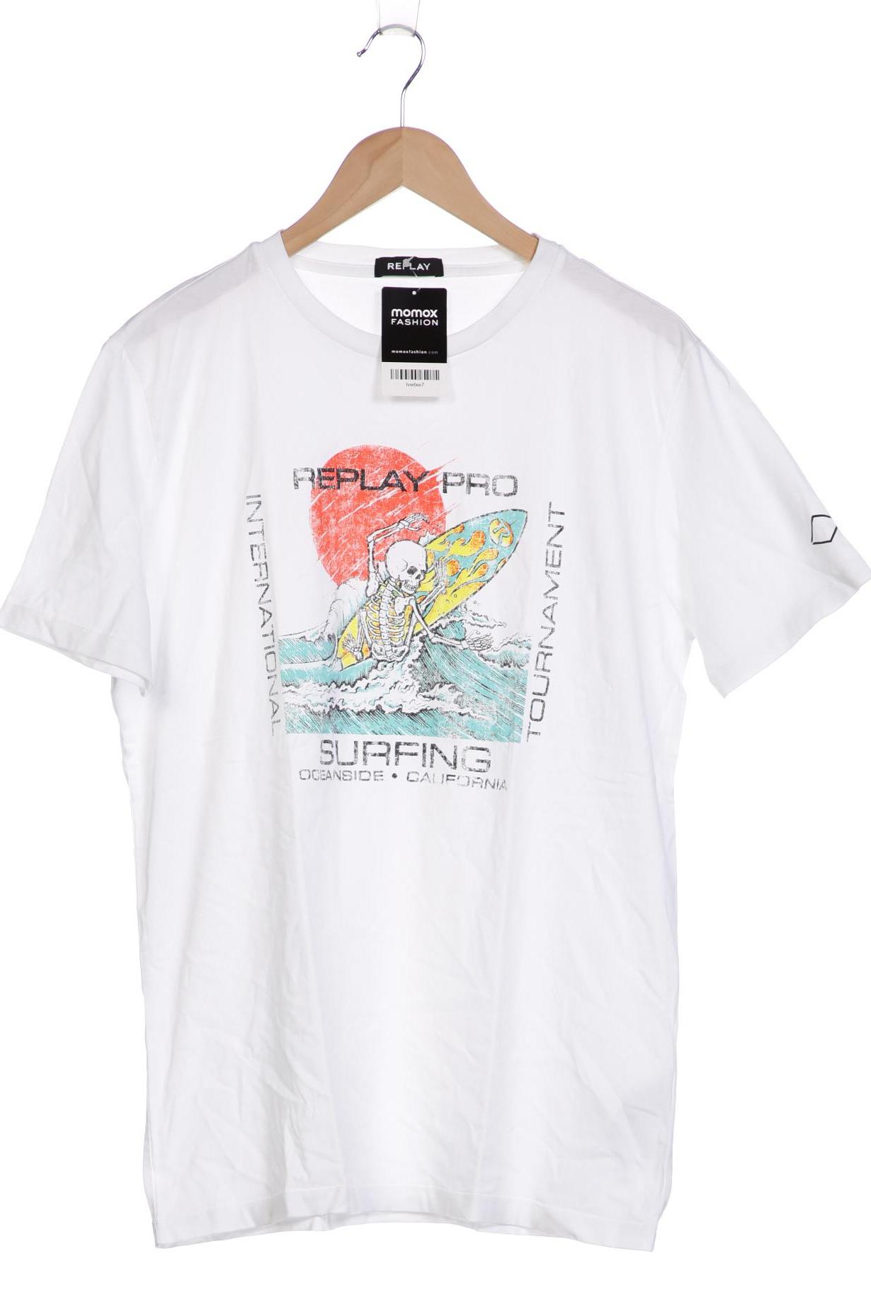 

Replay Herren T-Shirt, weiß, Gr. 56