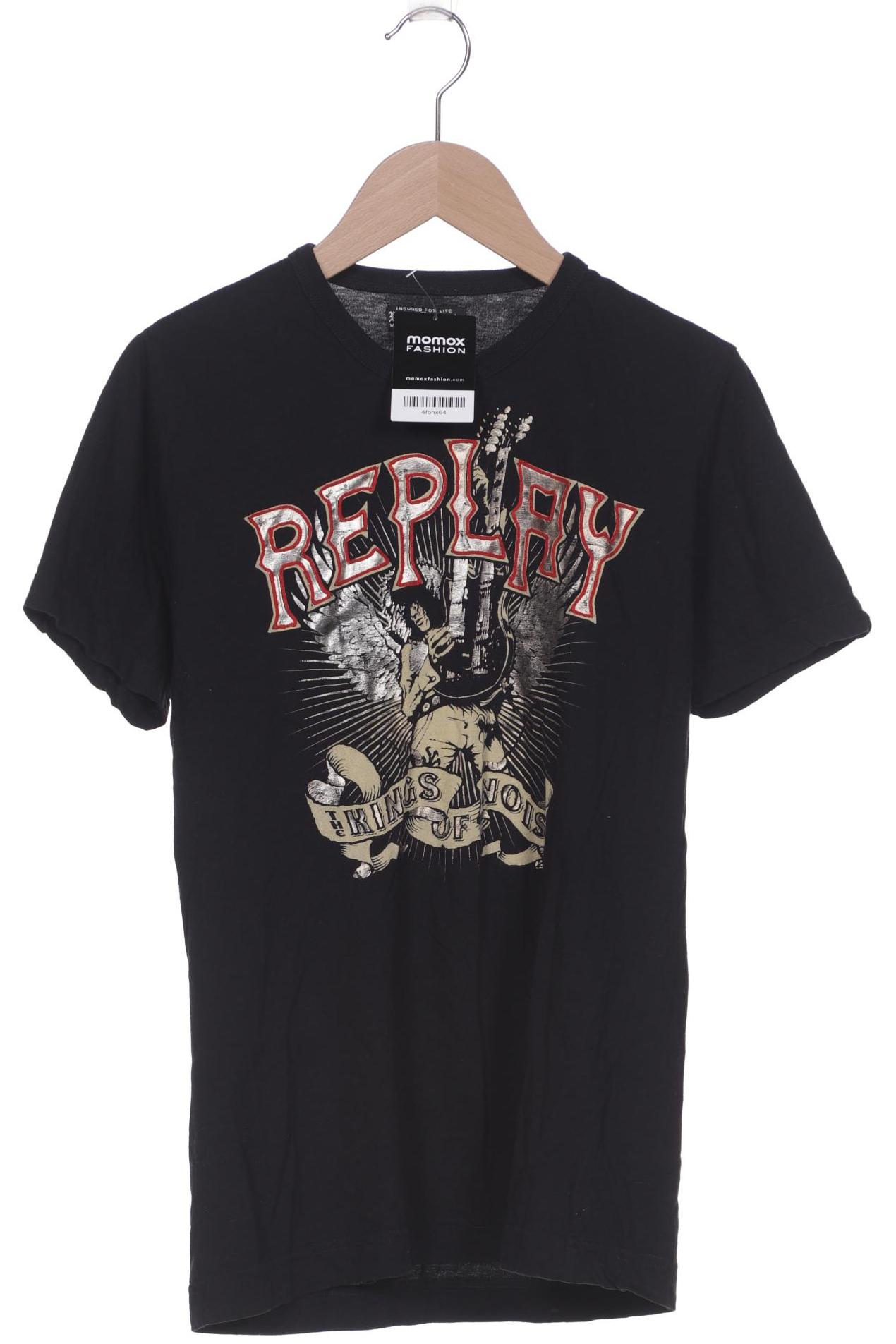 

Replay Herren T-Shirt, schwarz, Gr. 48