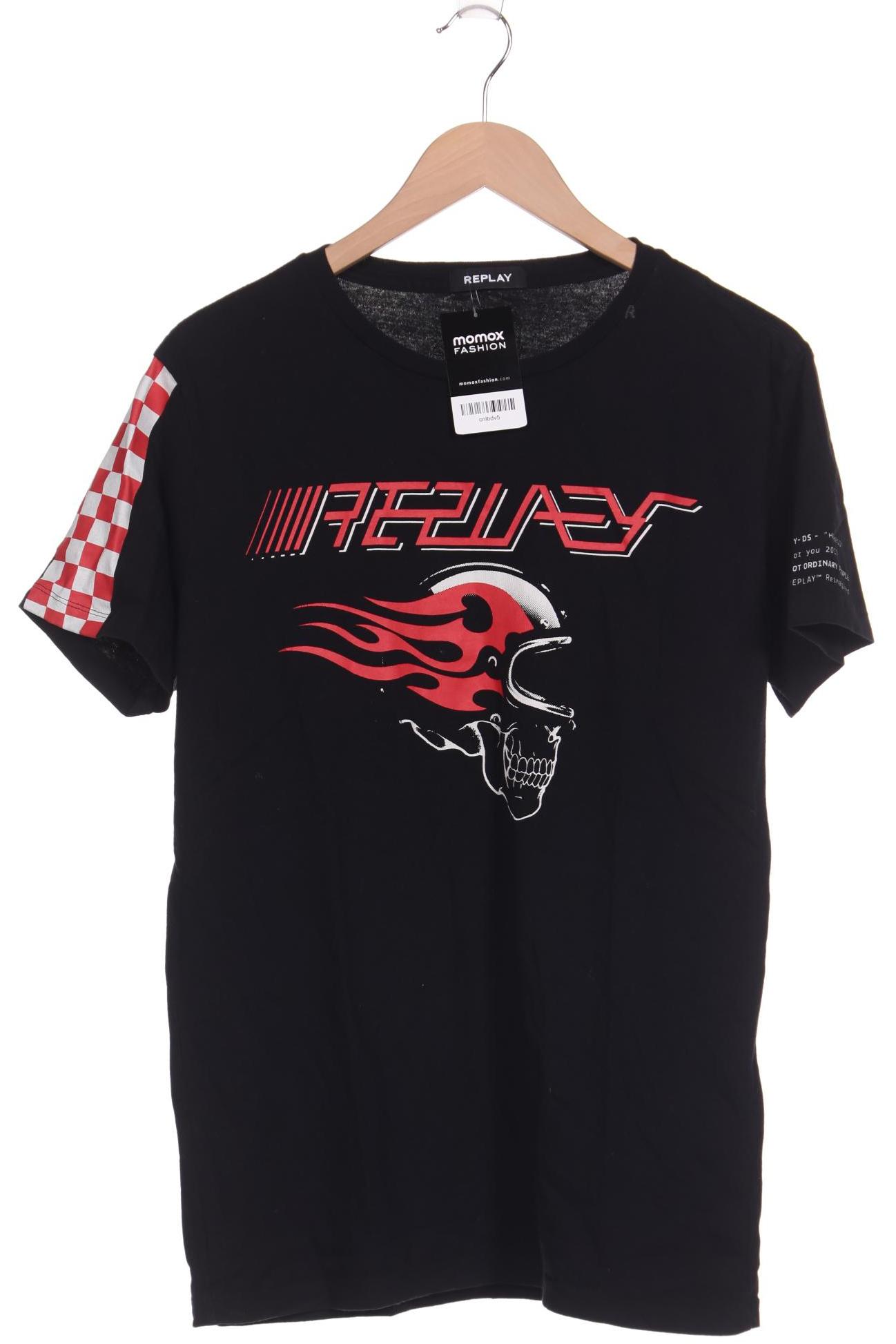 

Replay Herren T-Shirt, schwarz