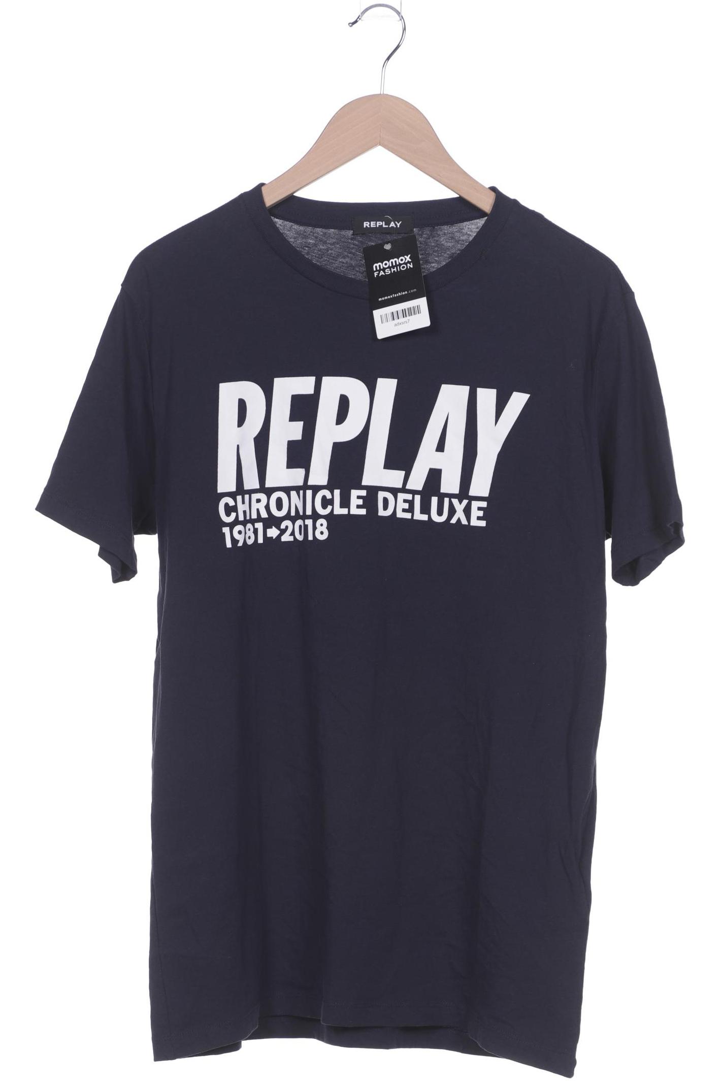 

Replay Herren T-Shirt, marineblau, Gr. 54