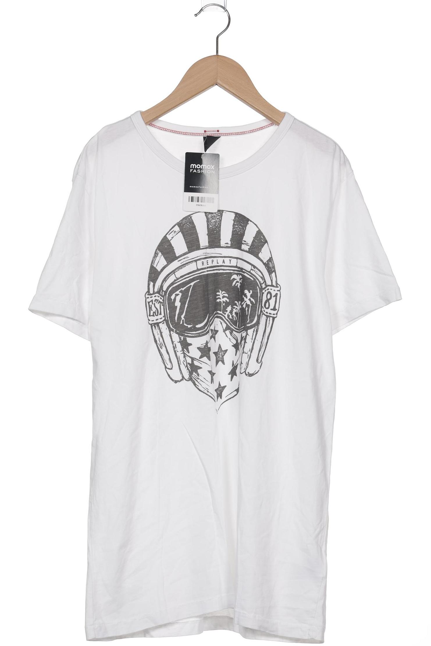 

Replay Herren T-Shirt, weiß, Gr. 52