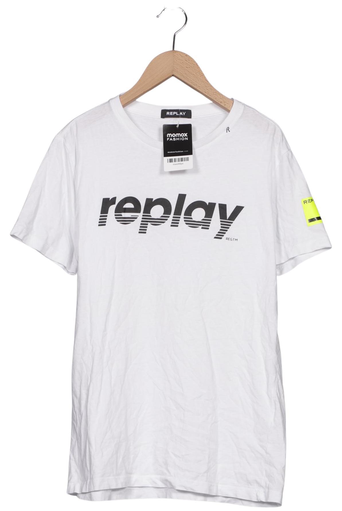 

Replay Herren T-Shirt, weiß, Gr. 48