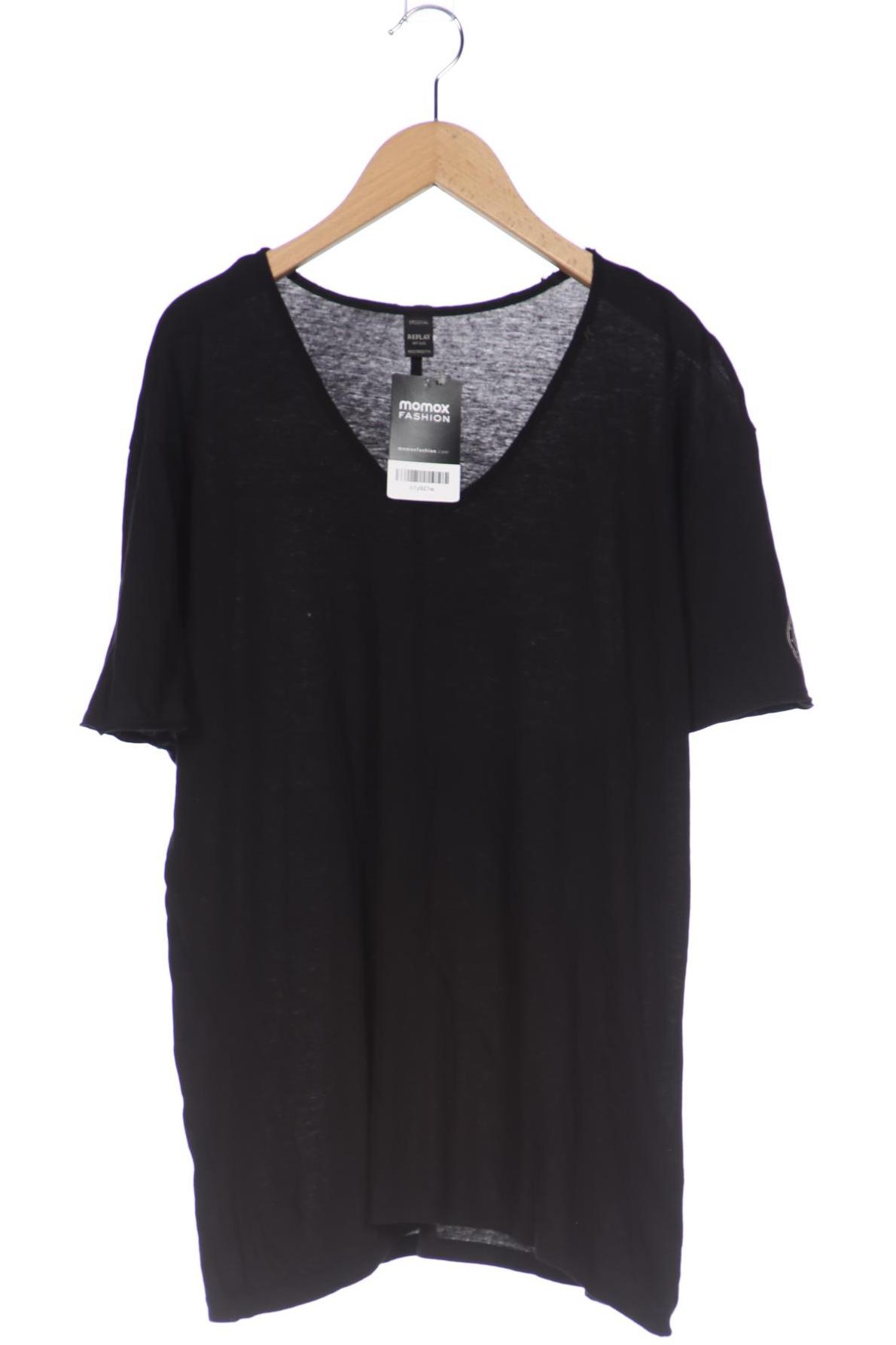 

Replay Herren T-Shirt, schwarz
