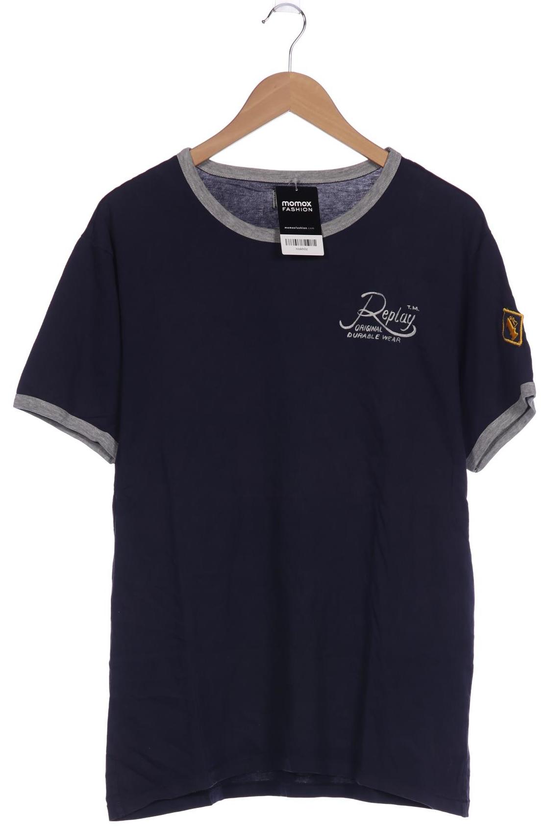

Replay Herren T-Shirt, marineblau