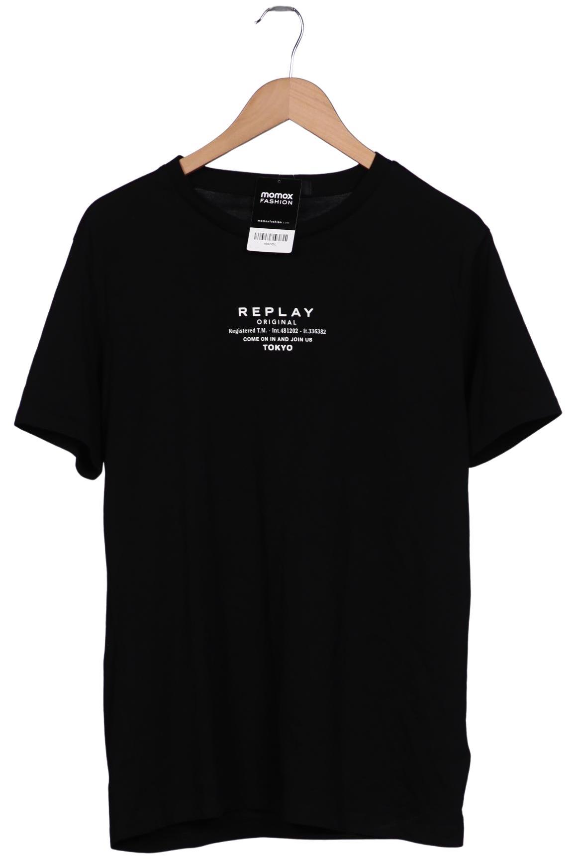 

Replay Herren T-Shirt, schwarz, Gr. 52