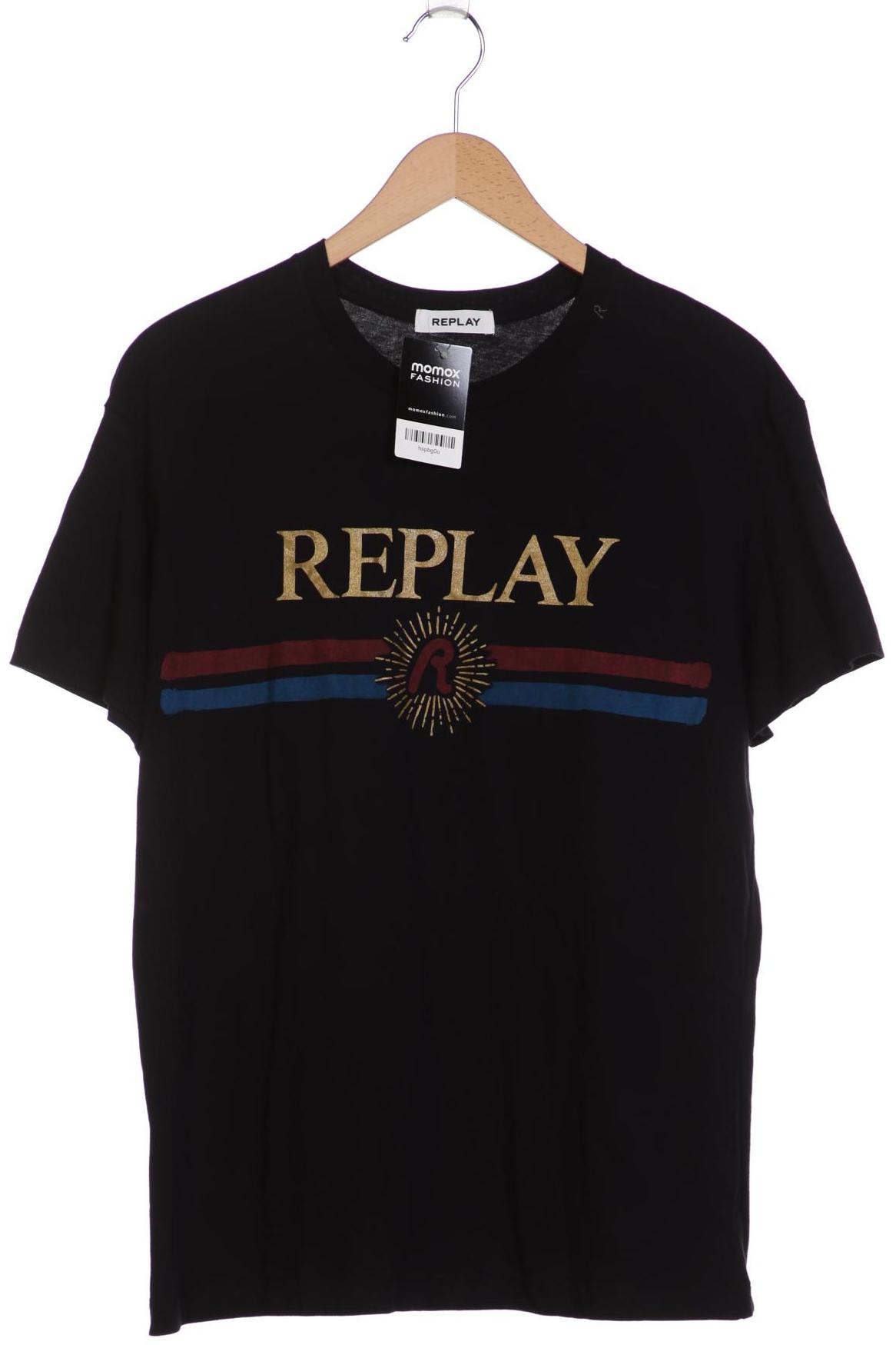 

Replay Herren T-Shirt, schwarz, Gr. 56