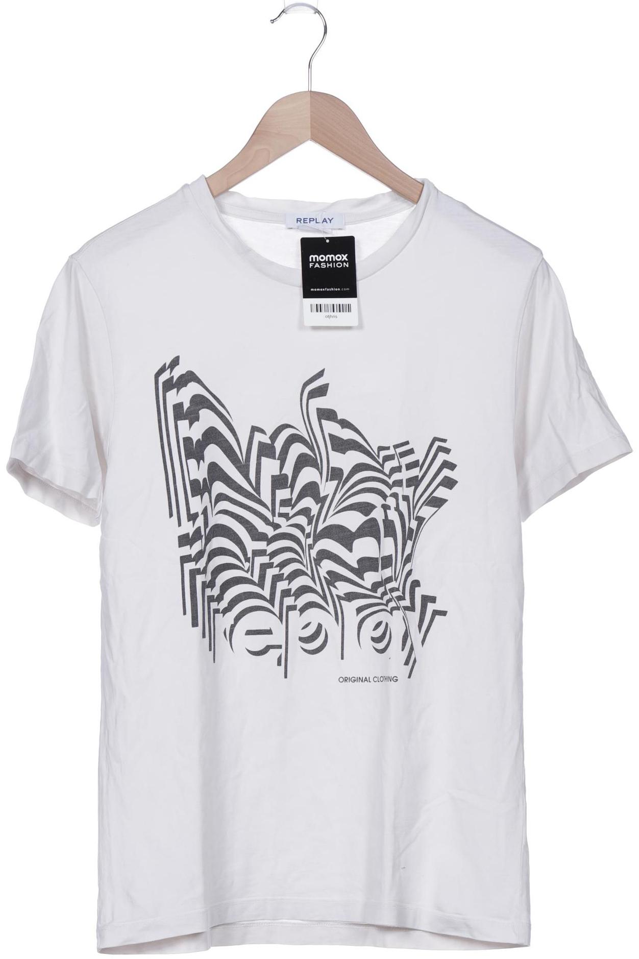 

Replay Herren T-Shirt, weiß, Gr. 48