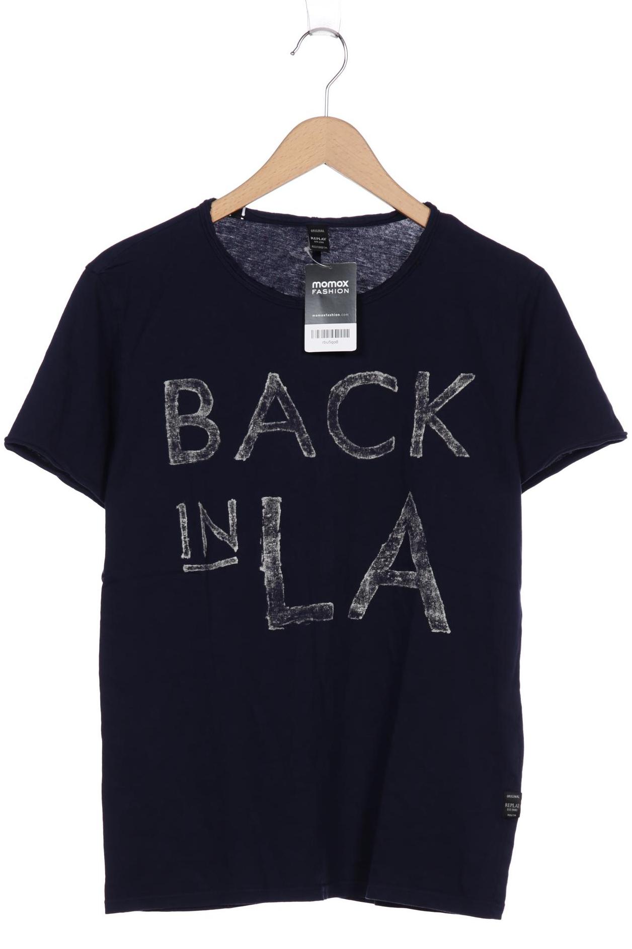 

Replay Herren T-Shirt, marineblau
