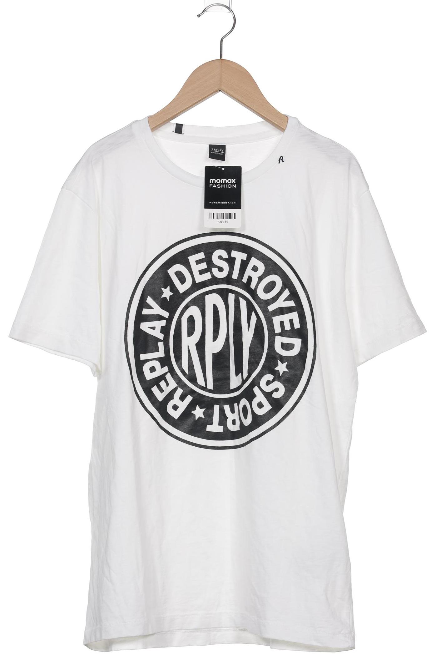 

Replay Herren T-Shirt, weiß, Gr. 52