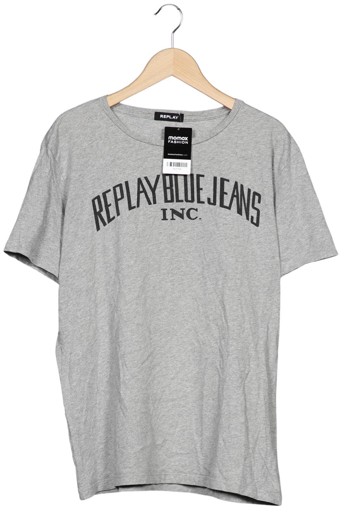 

Replay Herren T-Shirt, grau, Gr. 54