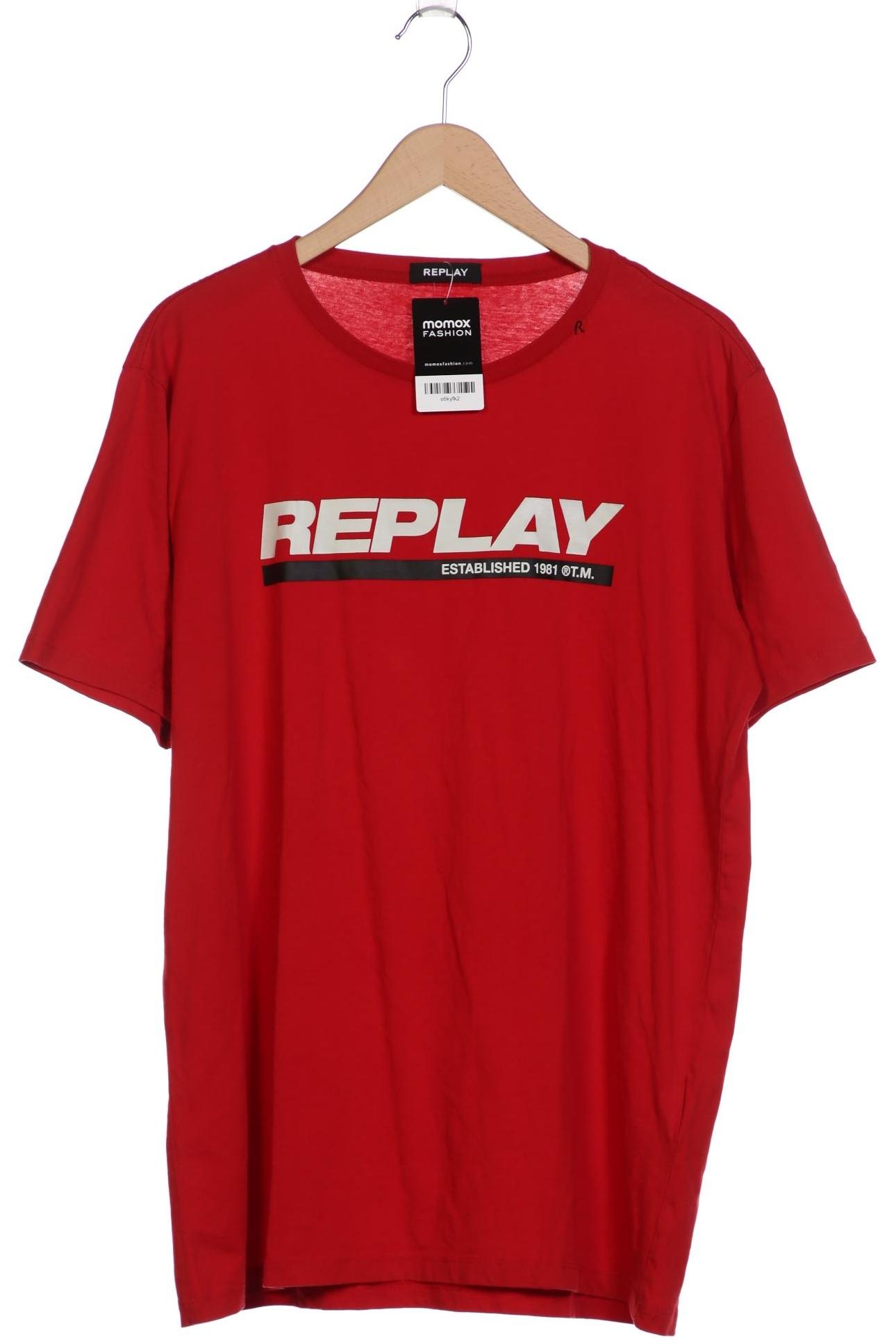 

Replay Herren T-Shirt, rot, Gr. 56