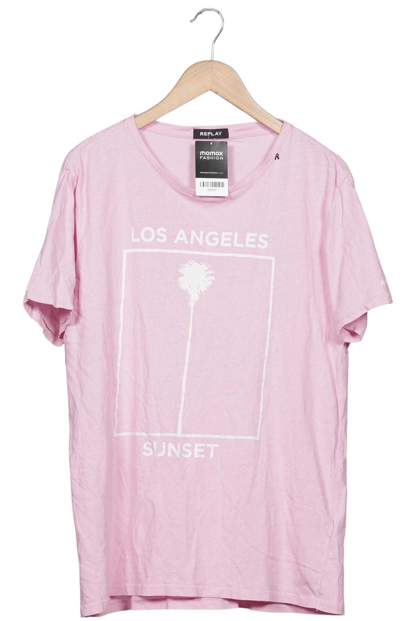 

Replay Herren T-Shirt, pink, Gr. 54