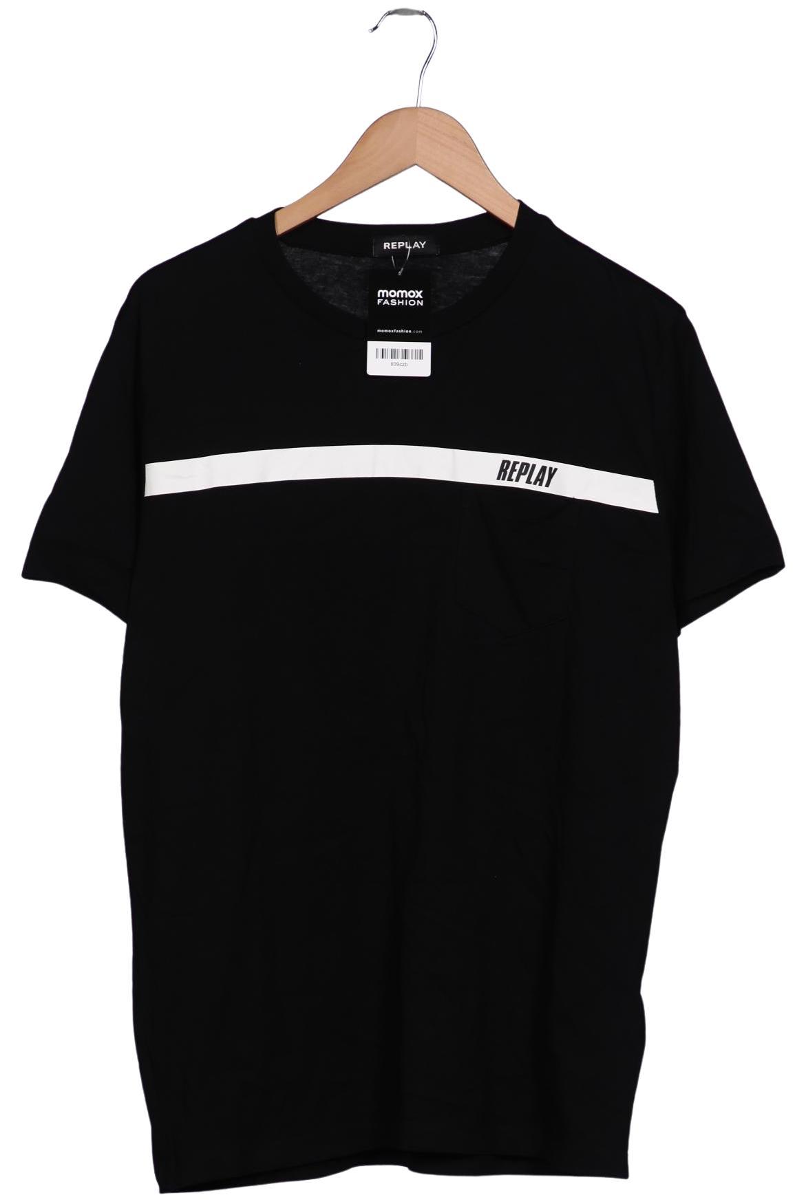 

Replay Herren T-Shirt, schwarz, Gr. 52