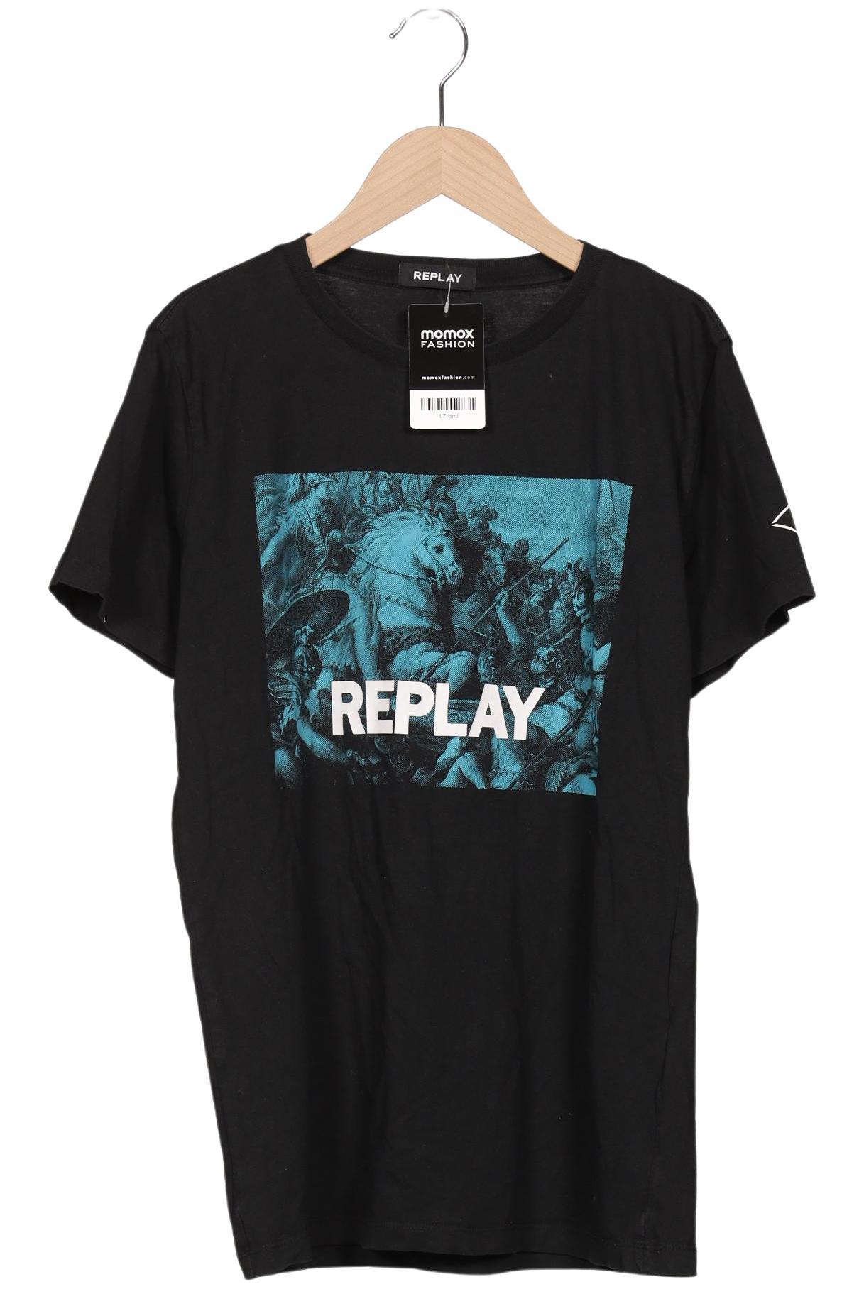 

Replay Herren T-Shirt, schwarz, Gr. 46