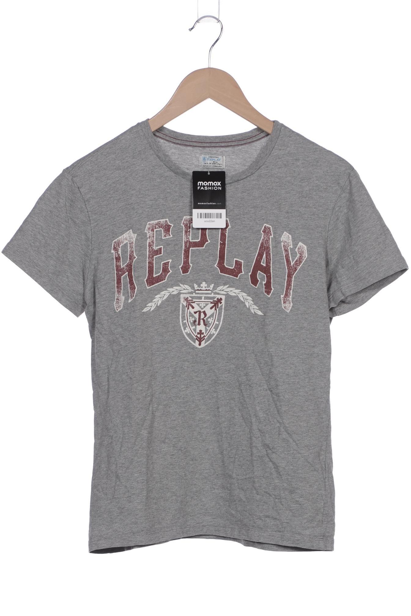 

Replay Herren T-Shirt, grau, Gr. 52