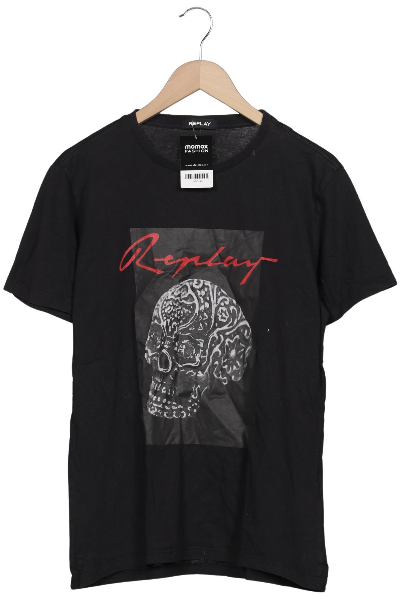 

Replay Herren T-Shirt, schwarz, Gr. 52