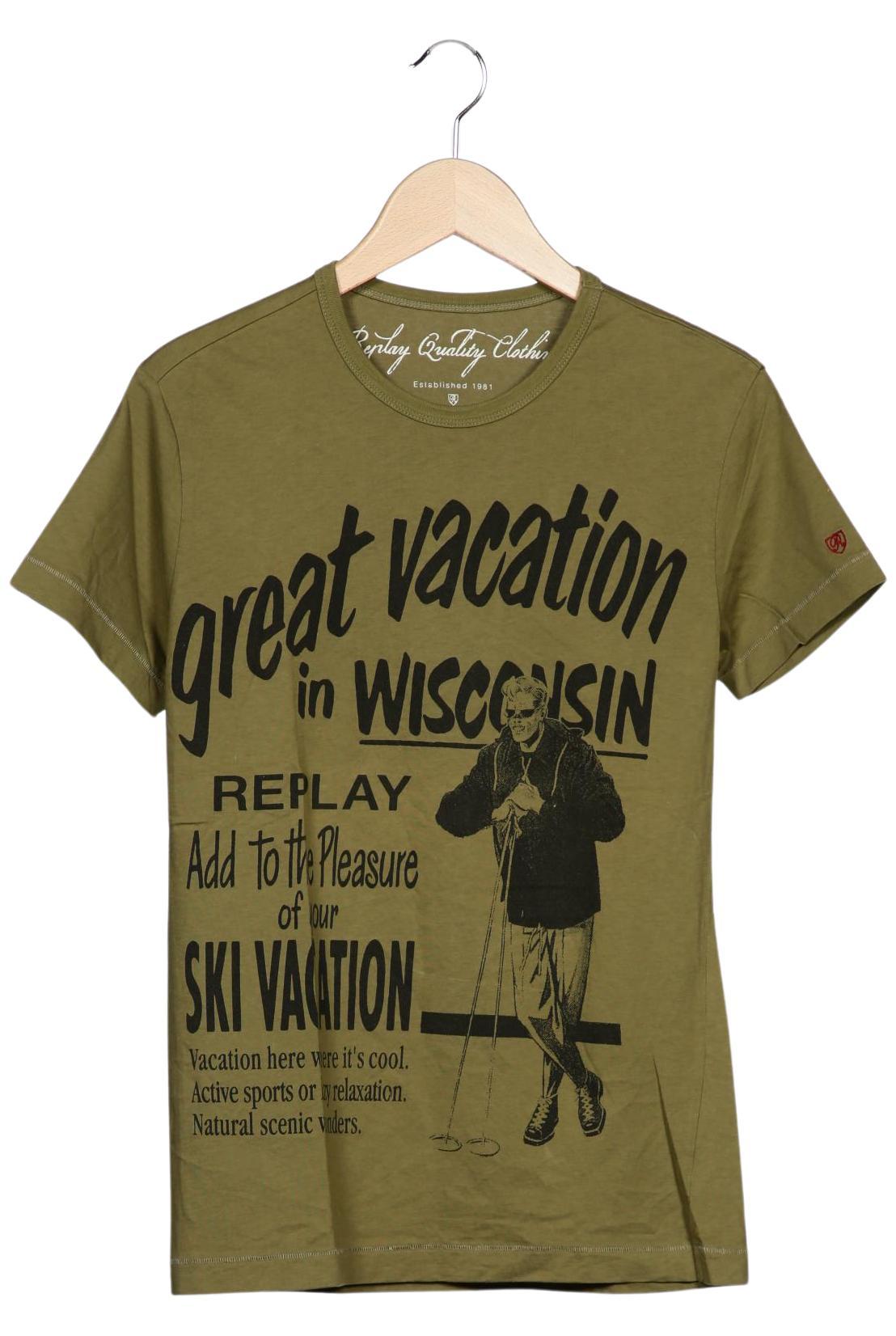 

Replay Herren T-Shirt, grün, Gr. 46