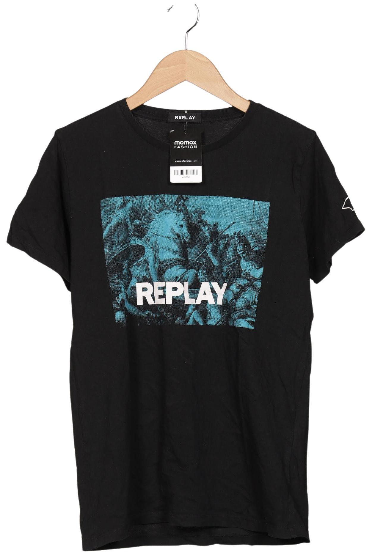 

Replay Herren T-Shirt, schwarz, Gr. 48
