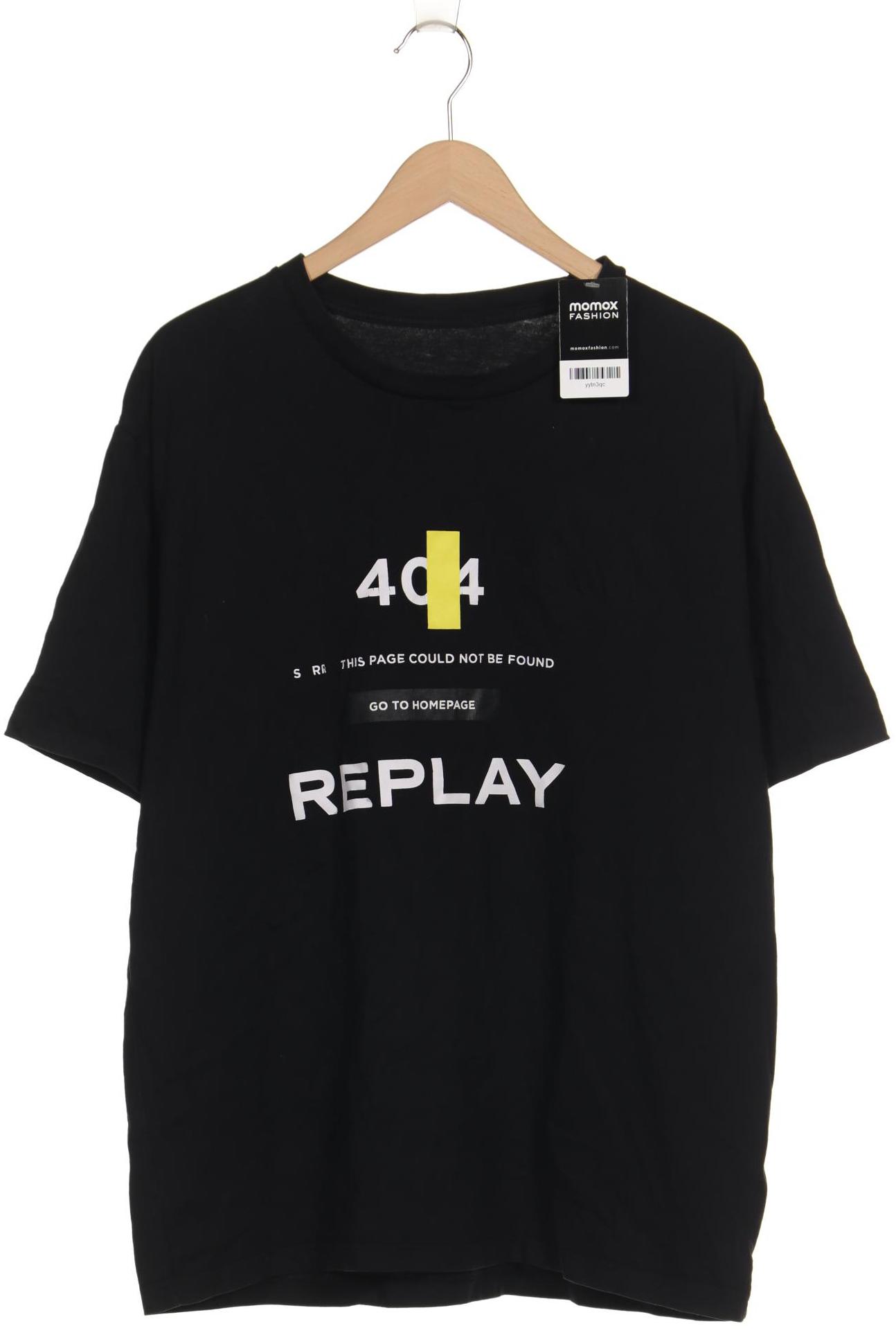 

Replay Herren T-Shirt, schwarz, Gr. 58