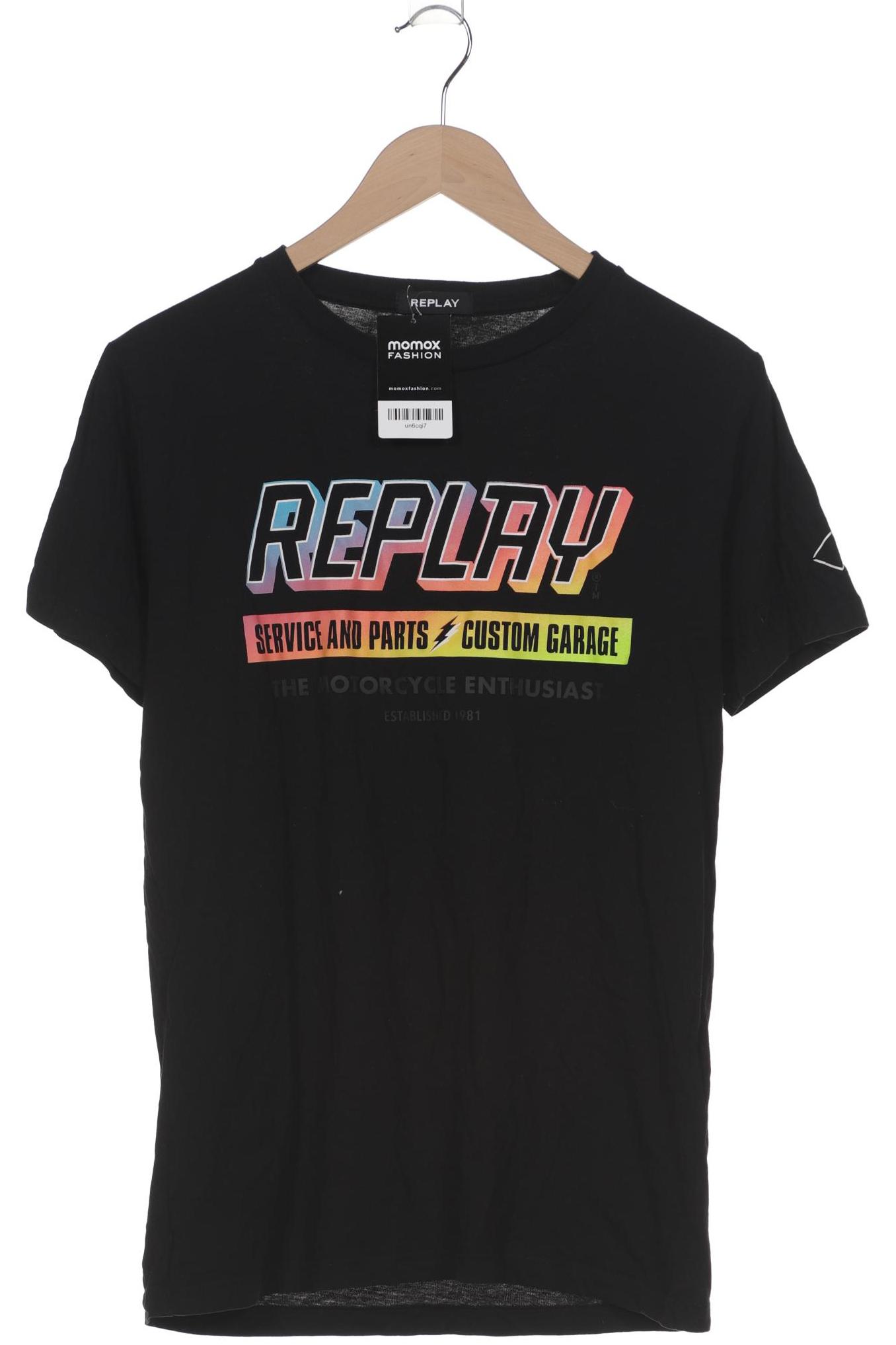 

Replay Herren T-Shirt, schwarz, Gr. 48