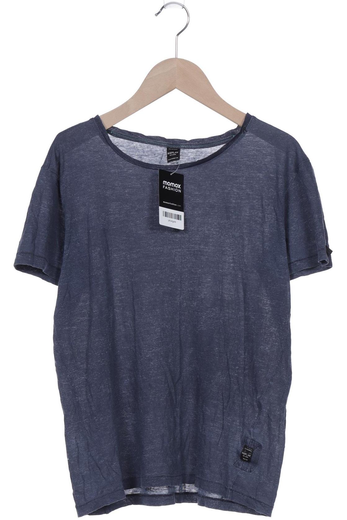 

Replay Herren T-Shirt, blau, Gr. 46