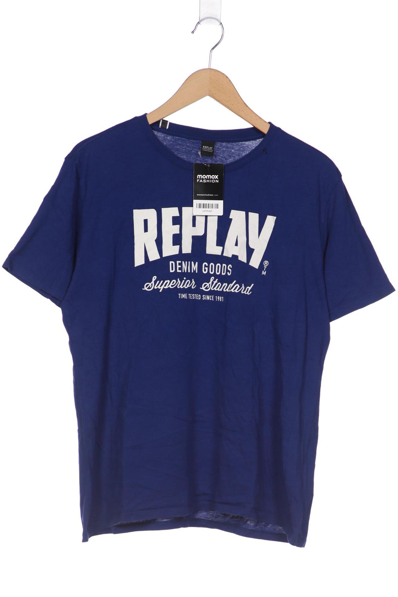 

Replay Herren T-Shirt, blau