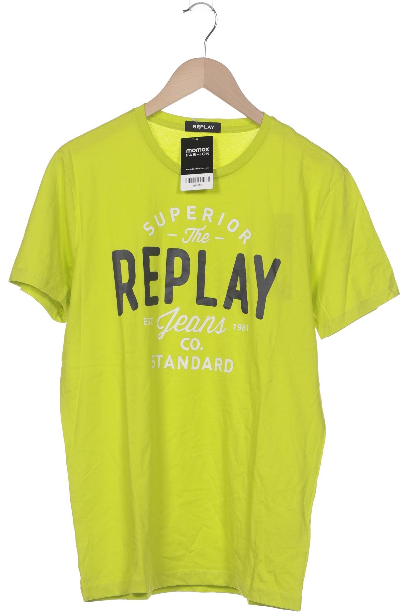

Replay Herren T-Shirt, gelb, Gr. 48