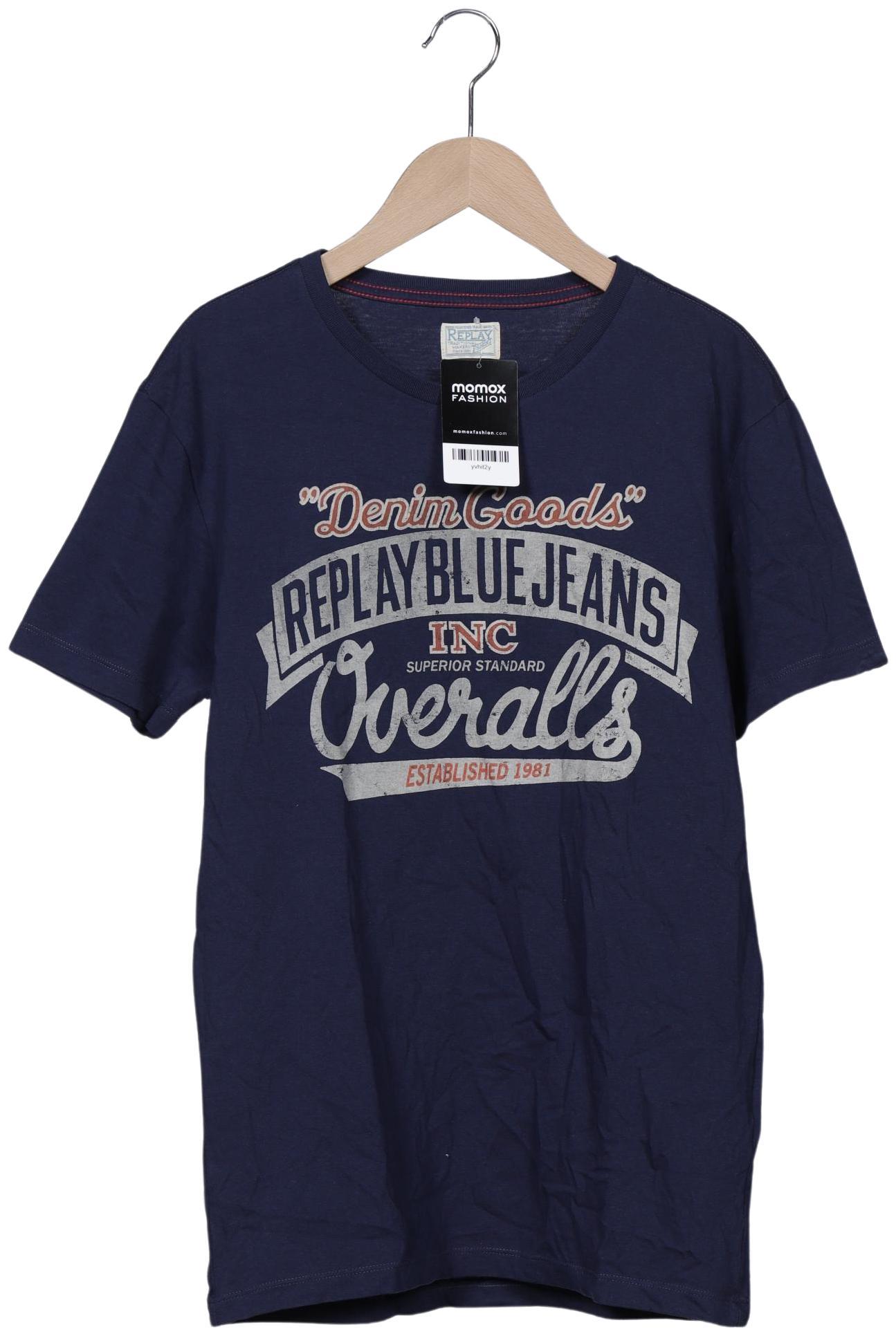 

Replay Herren T-Shirt, marineblau, Gr. 48