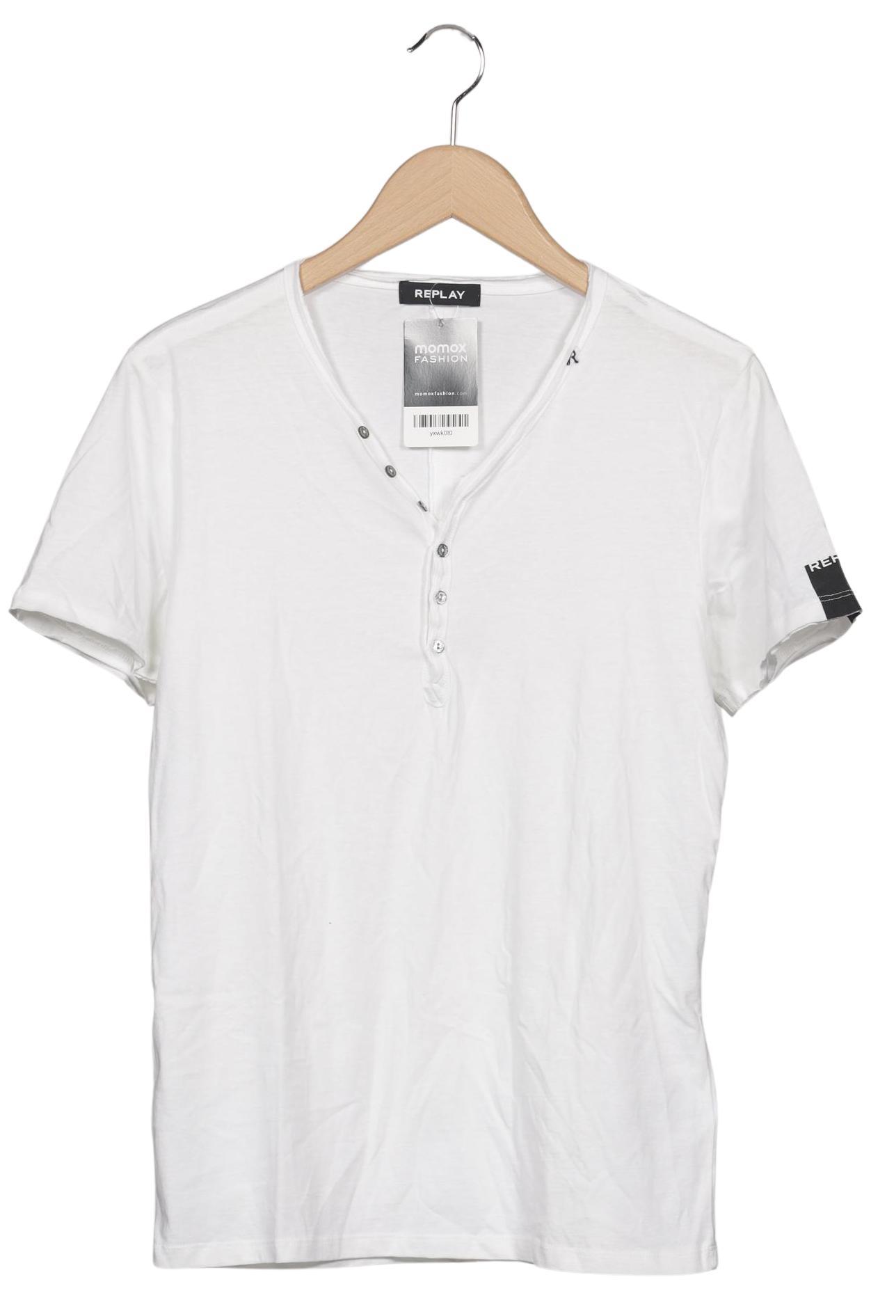 Thumbnail - Replay Herren T-Shirt, weiß, Gr. 46