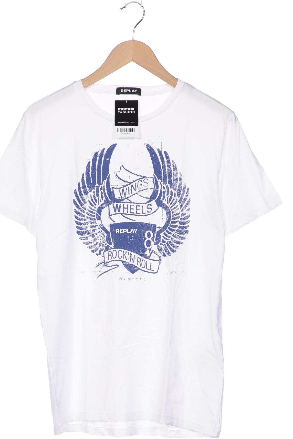 

Replay Herren T-Shirt, weiß, Gr. 52