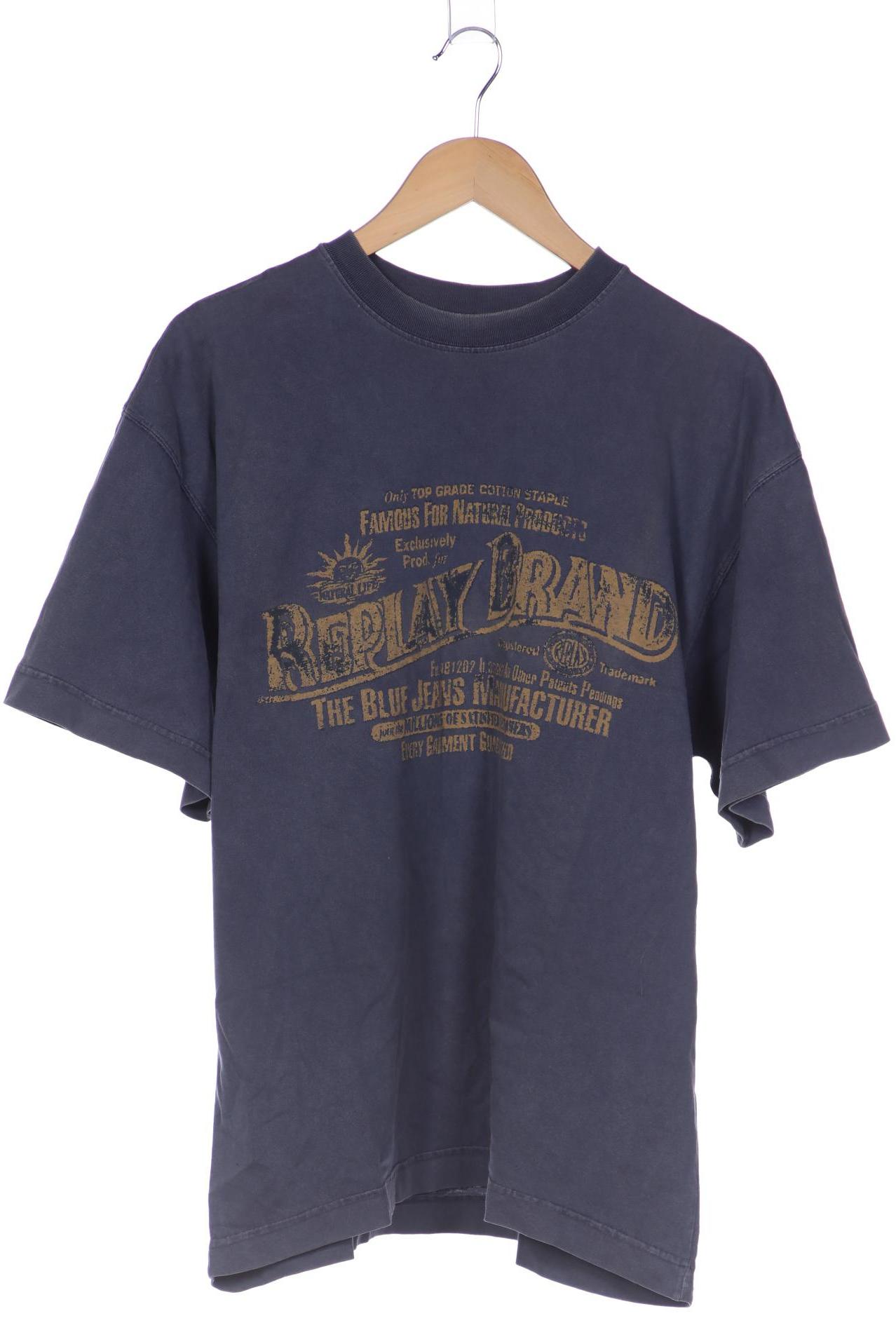

Replay Herren T-Shirt, blau, Gr. 48