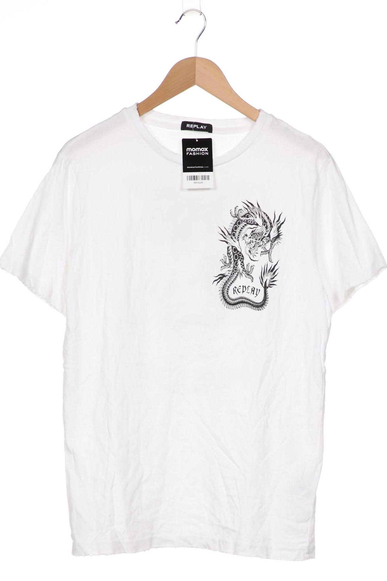 

Replay Herren T-Shirt, weiß, Gr. 52