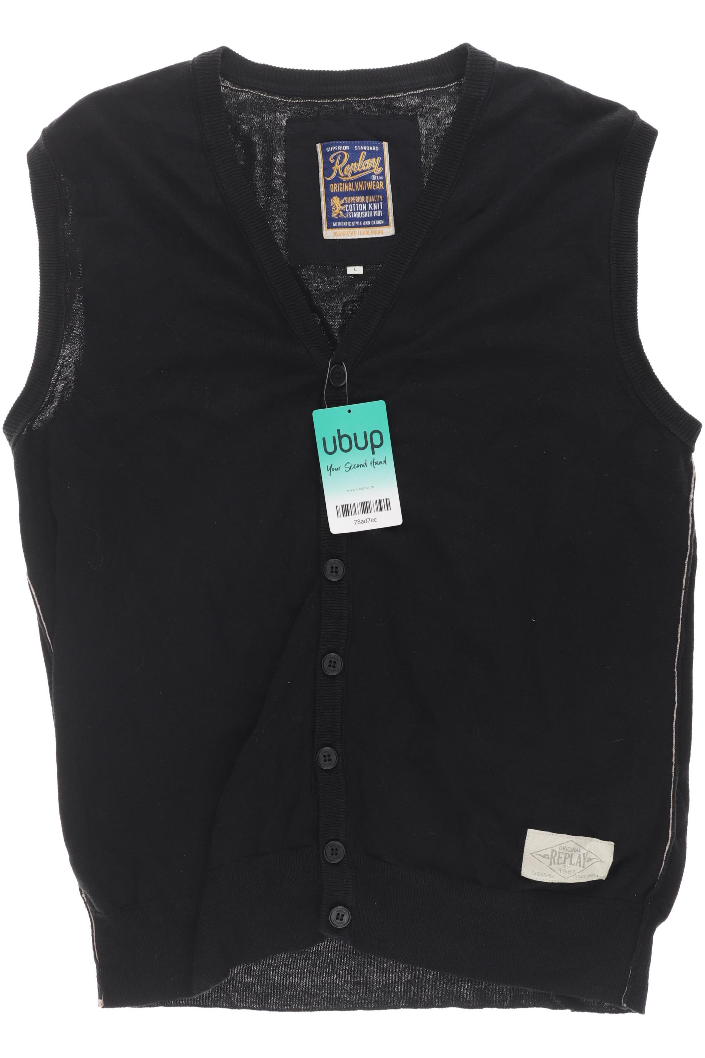 

Replay Herren Strickjacke, schwarz, Gr.