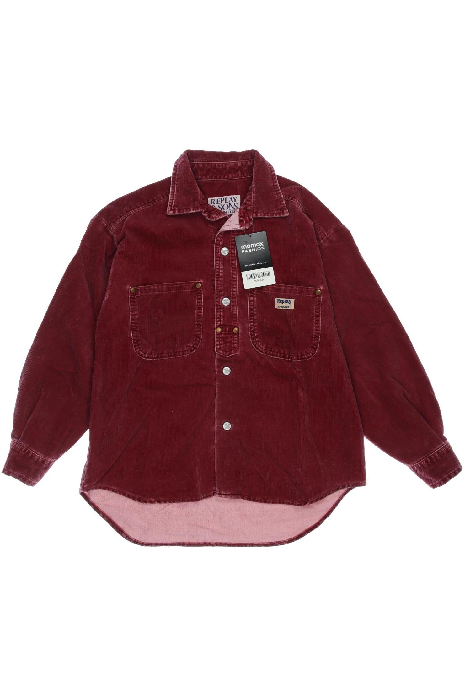 

Replay Herren Hemd, bordeaux, Gr. 140