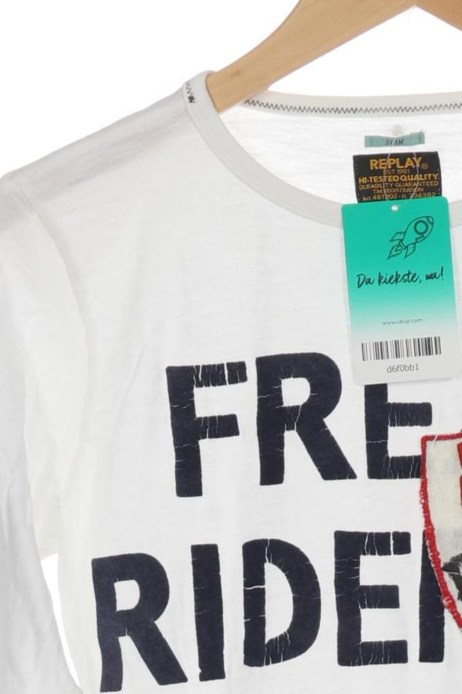 Thumbnail - Replay Jungen Langarmshirt, weiß, Gr. 152