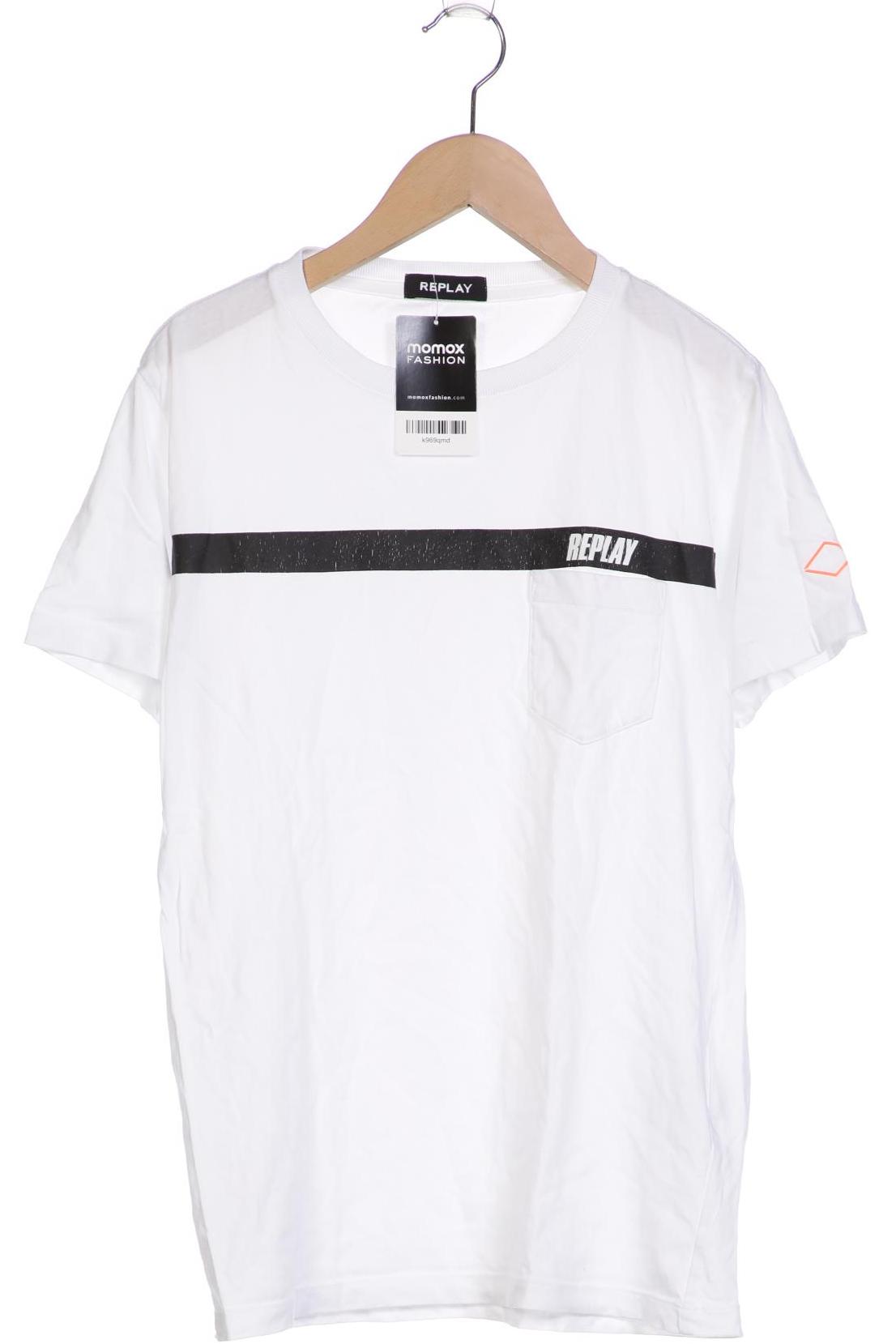 

Replay Herren T-Shirt, weiß, Gr. 134