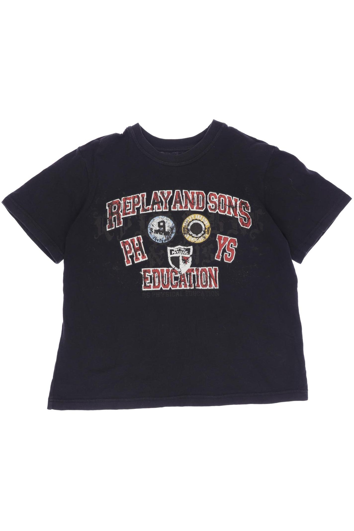 

Replay Herren T-Shirt, schwarz, Gr. 104