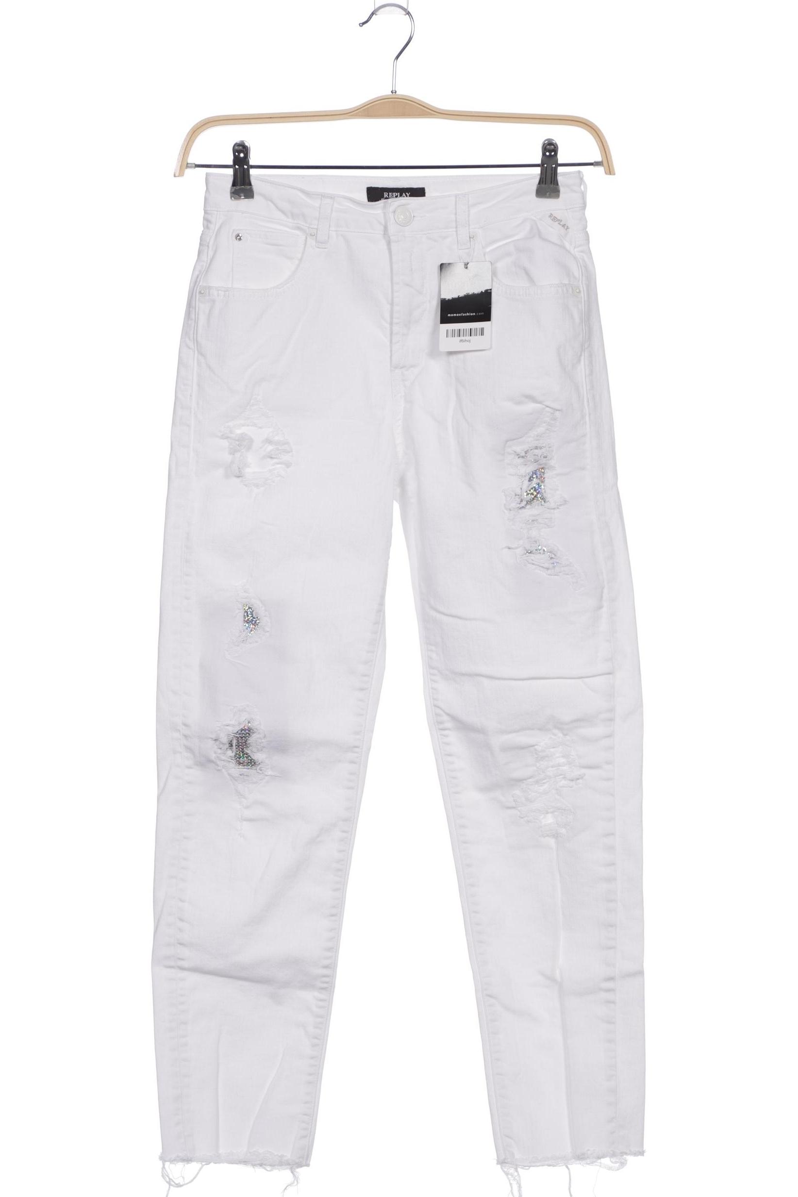 

Replay Damen Jeans, weiß, Gr. 16