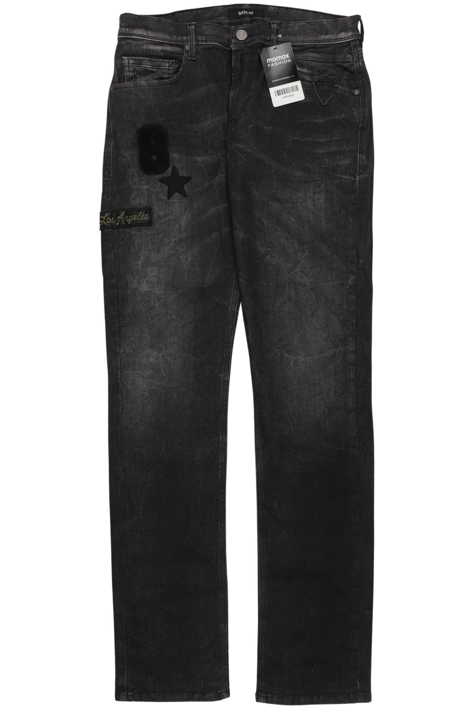 

Replay Damen Jeans, schwarz, Gr. 14