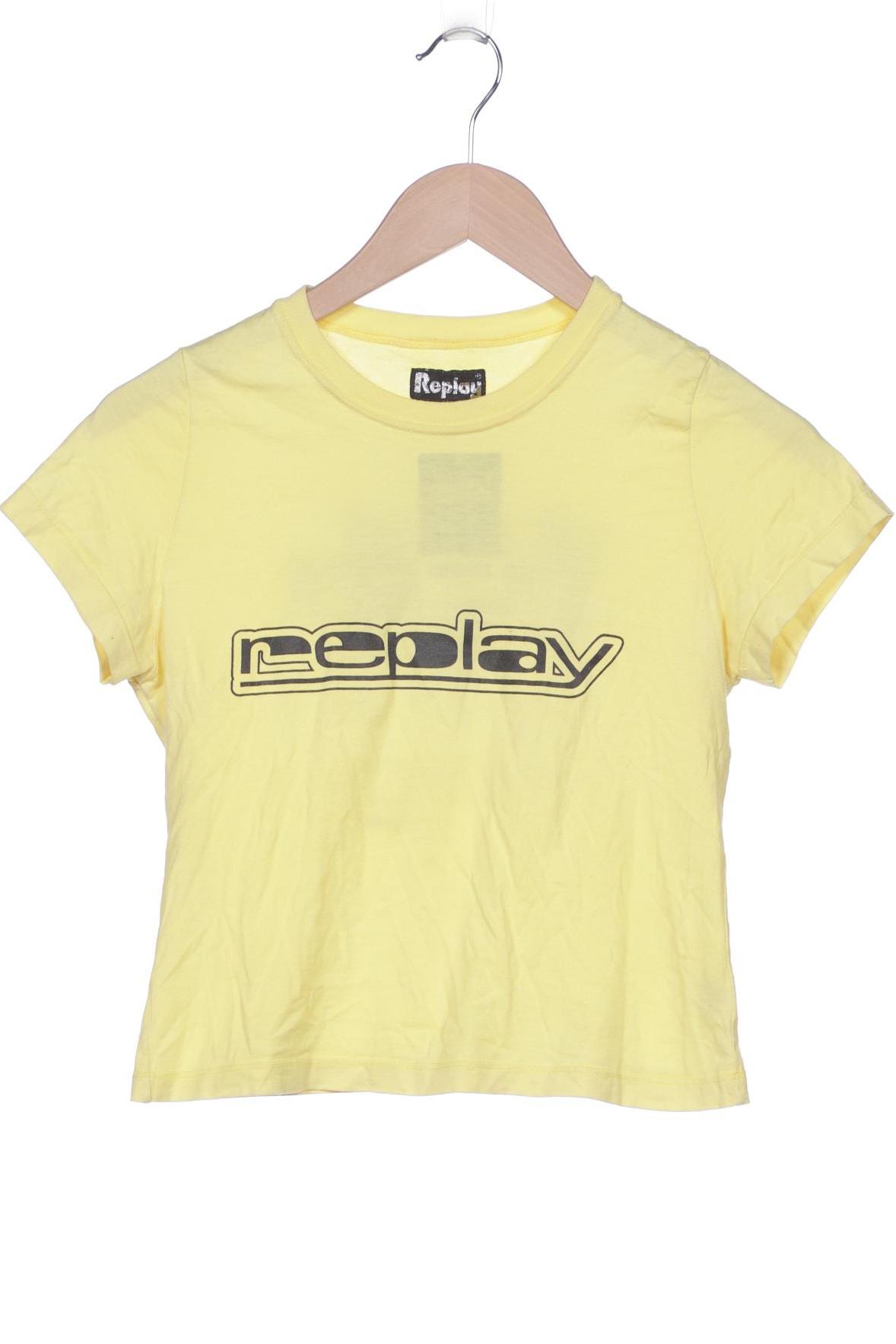 

Replay Damen T-Shirt, gelb, Gr. 158