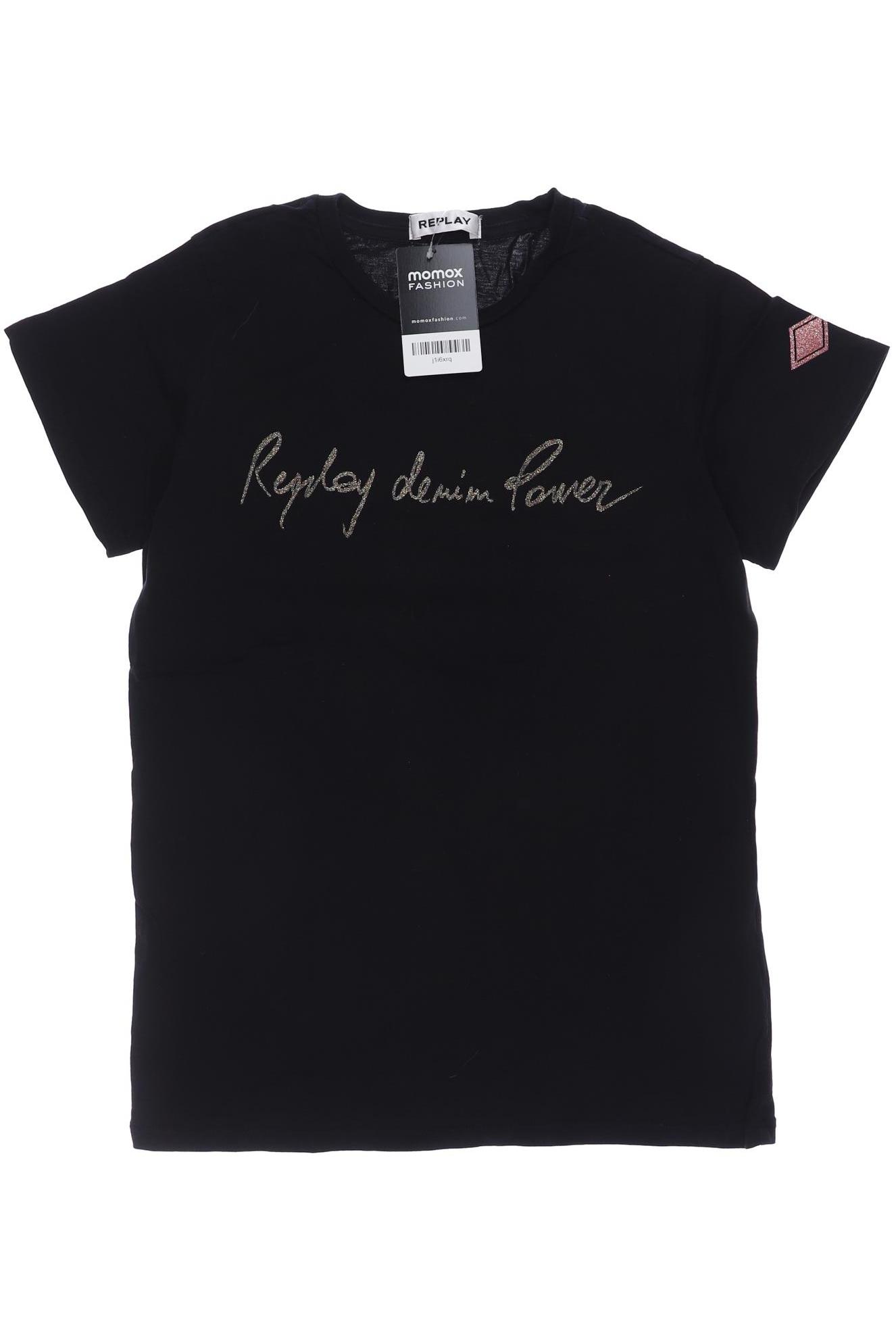 

Replay Damen T-Shirt, schwarz, Gr. 158
