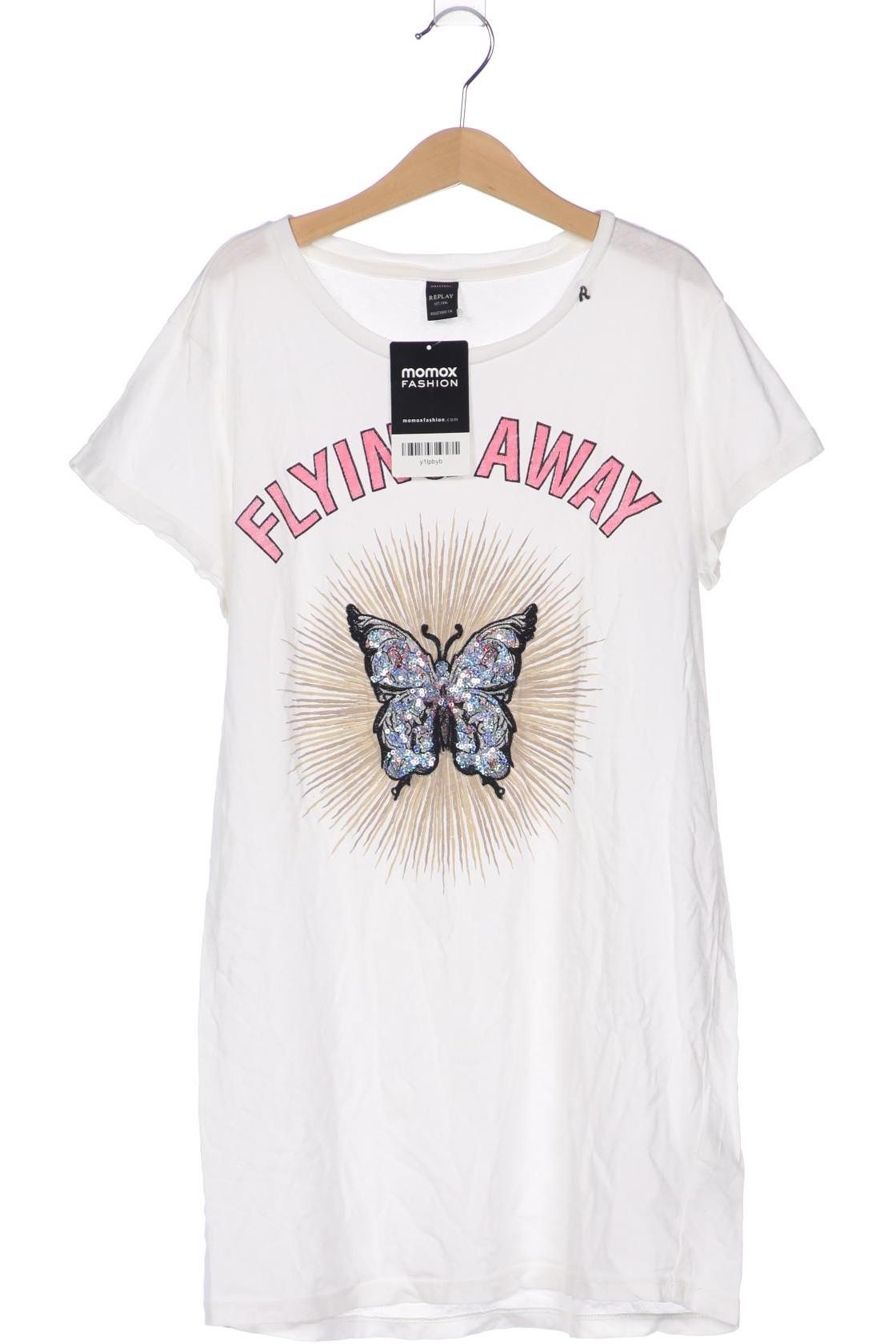 

Replay Damen T-Shirt, weiß, Gr. 146