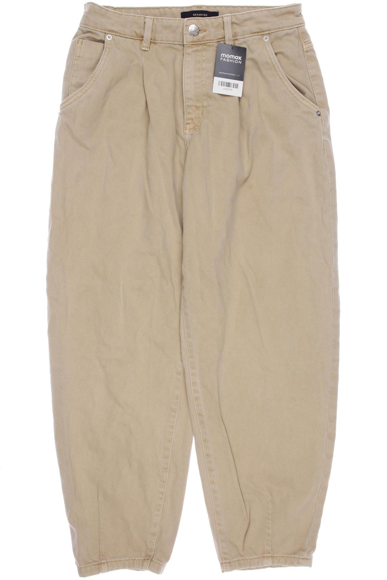 

Reserved Damen Jeans, beige, Gr. 38