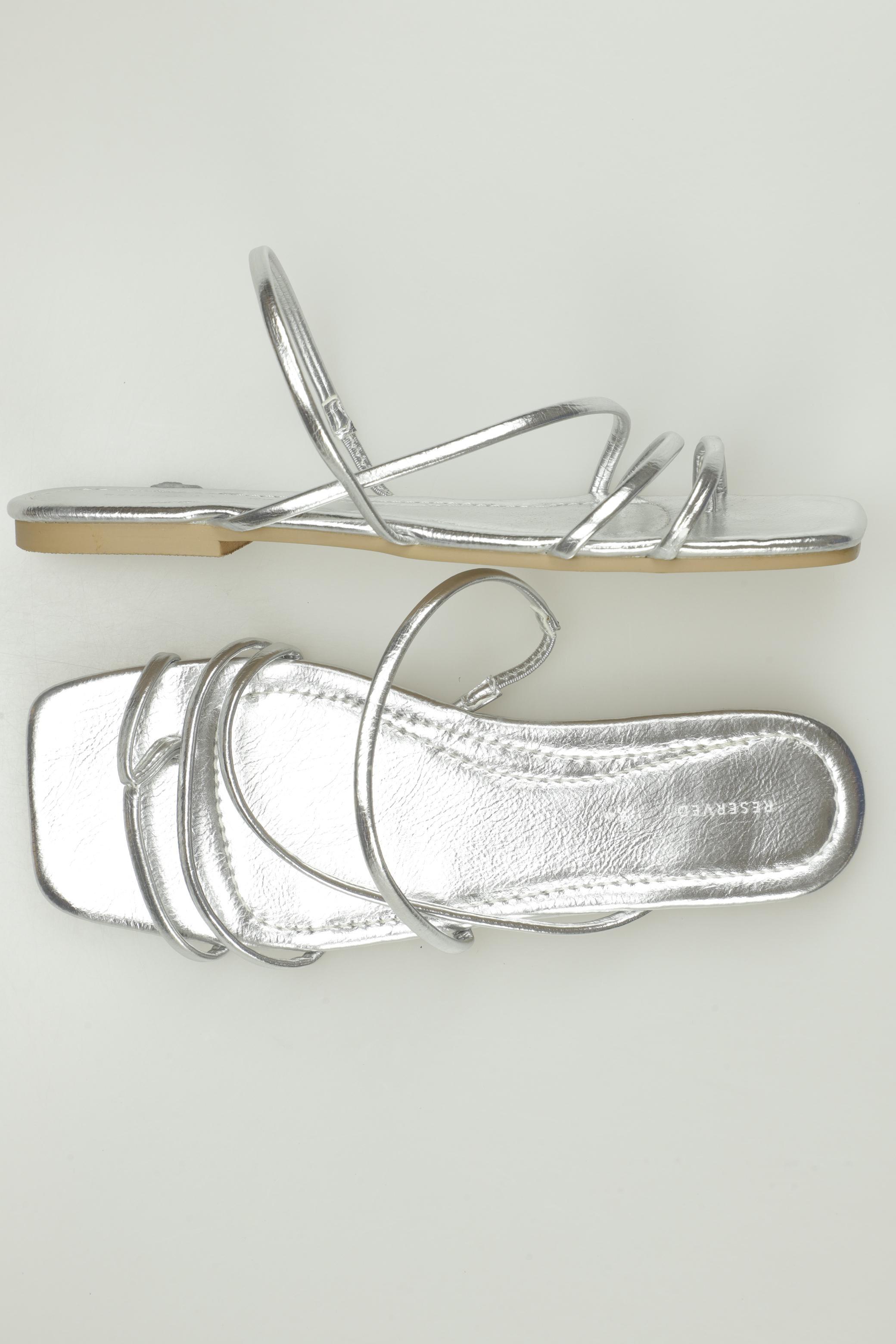 

Reserved Damen Sandale, silber, Gr. 38